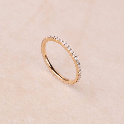 0.43ct.tw. Eternity Diamond Band Ring in 18K Gold - Jewelry And Store