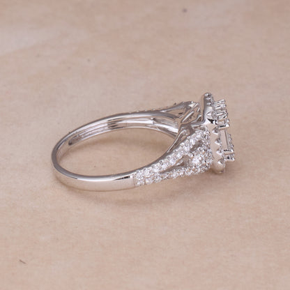 0.83ct Natural Diamond Ring in 18K White Gold - JewelryAndStore