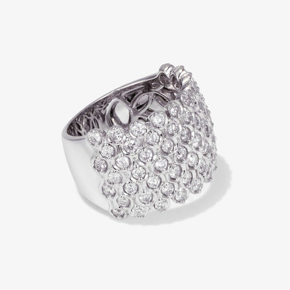0.80ct Natural Diamond Wide Dome Ring 18K Gold - JewelryandStore