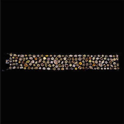 18K White Gold Bracelet with Natural Color Diamonds
