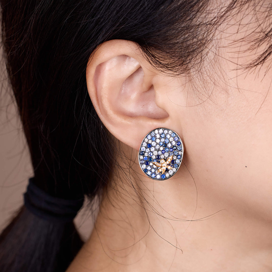 18K Gold Yellow Sapphire & Diamond Earrings - Jewelry And Store