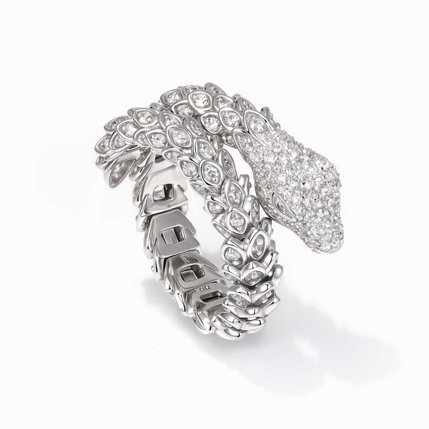 1.83ct Natural Diamond Dragon Ring 18K Gold - JewelryandStore