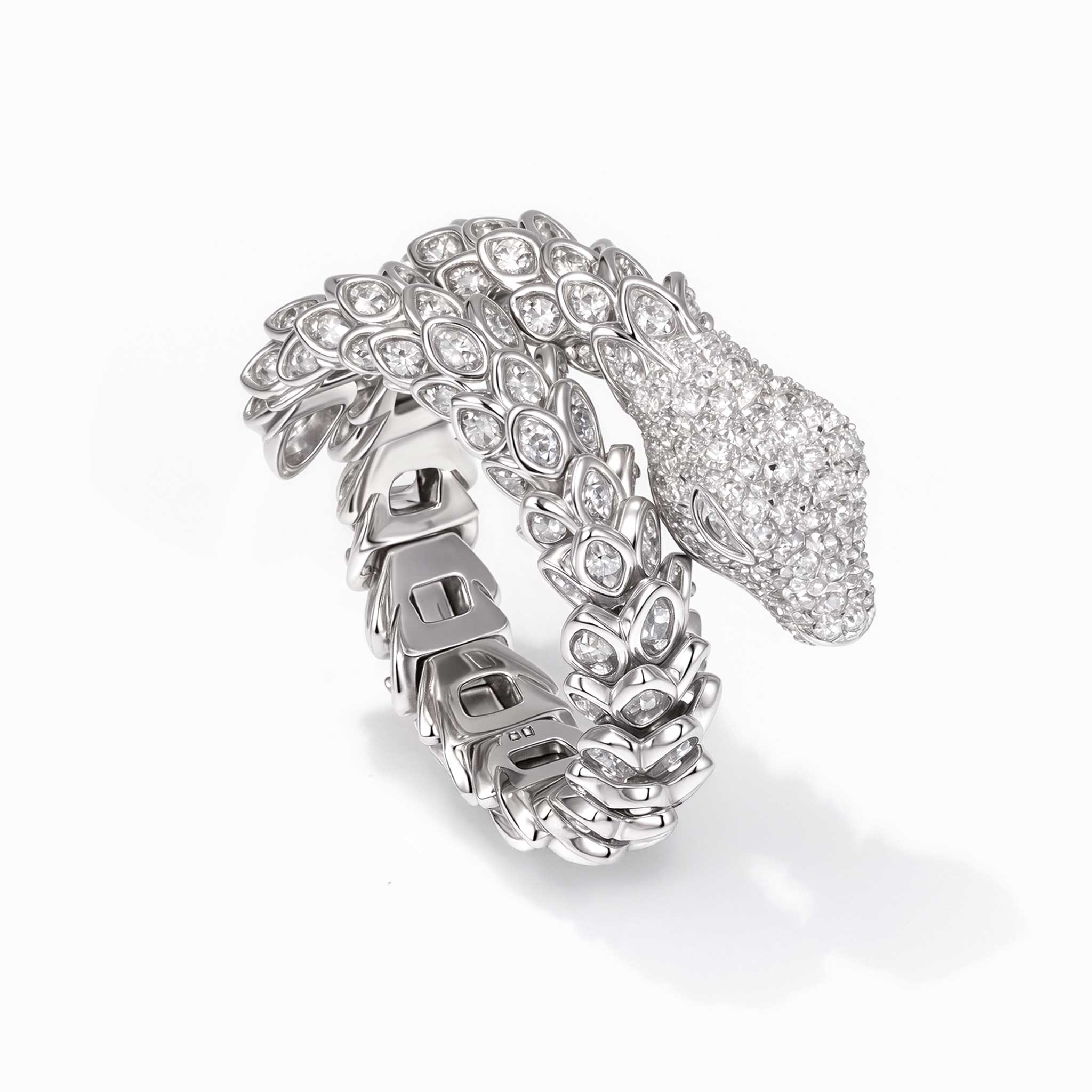 1.83ct Natural Diamond Dragon Ring 18K Gold - JewelryandStore