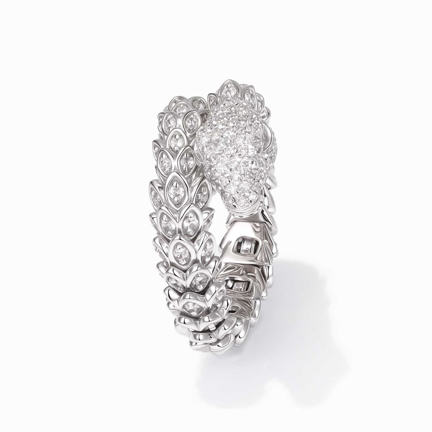 1.83ct Natural Diamond Dragon Ring 18K Gold - JewelryandStore