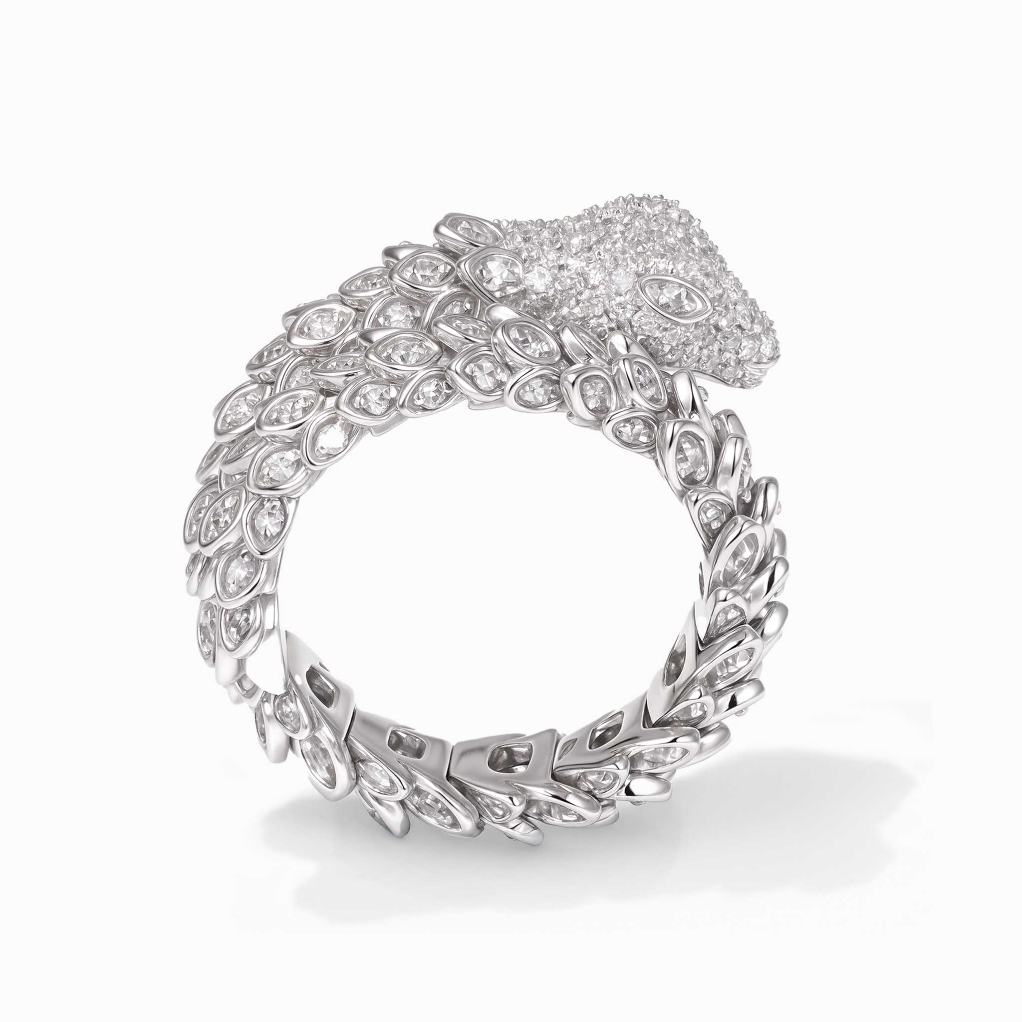1.83ct Natural Diamond Dragon Ring 18K Gold - JewelryandStore