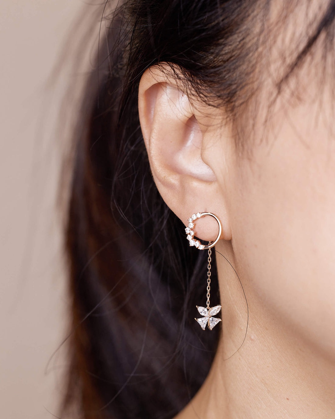 925 Silver Butterfly Long Earrings - Jewelry And Store