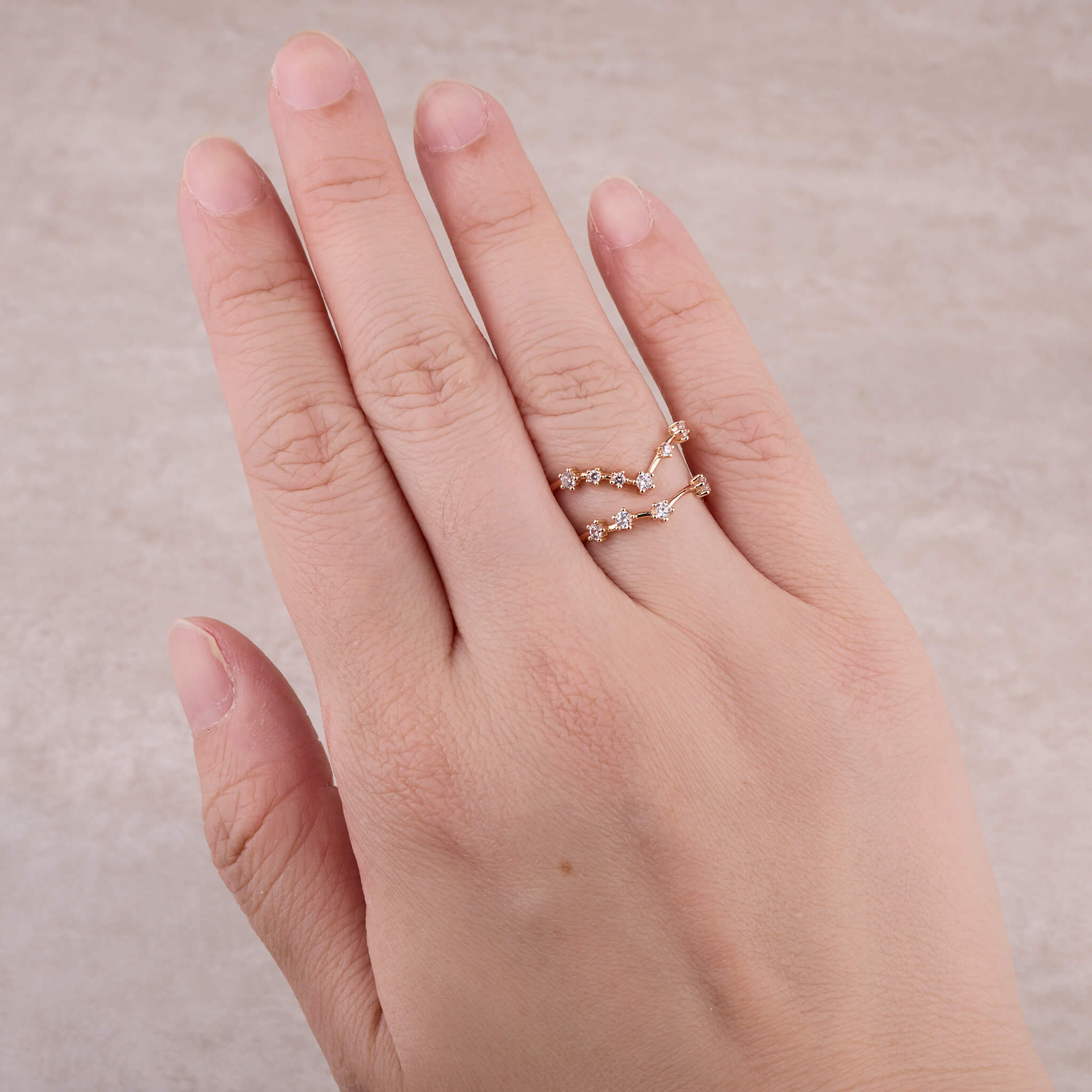 925 Silver Starry Star Ring - Jewelry And Store