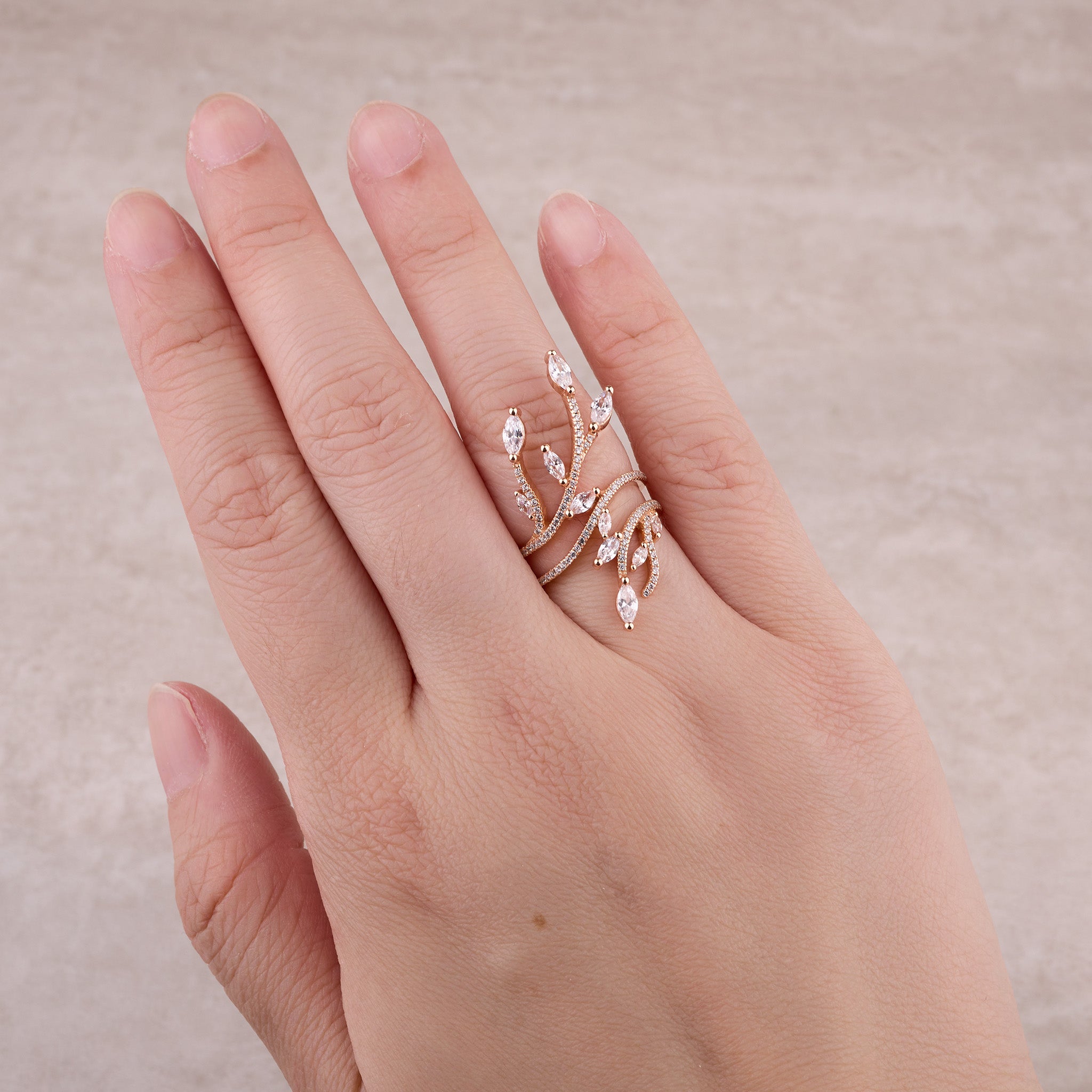 925 Silver Vine Ring - Jewelry And Store