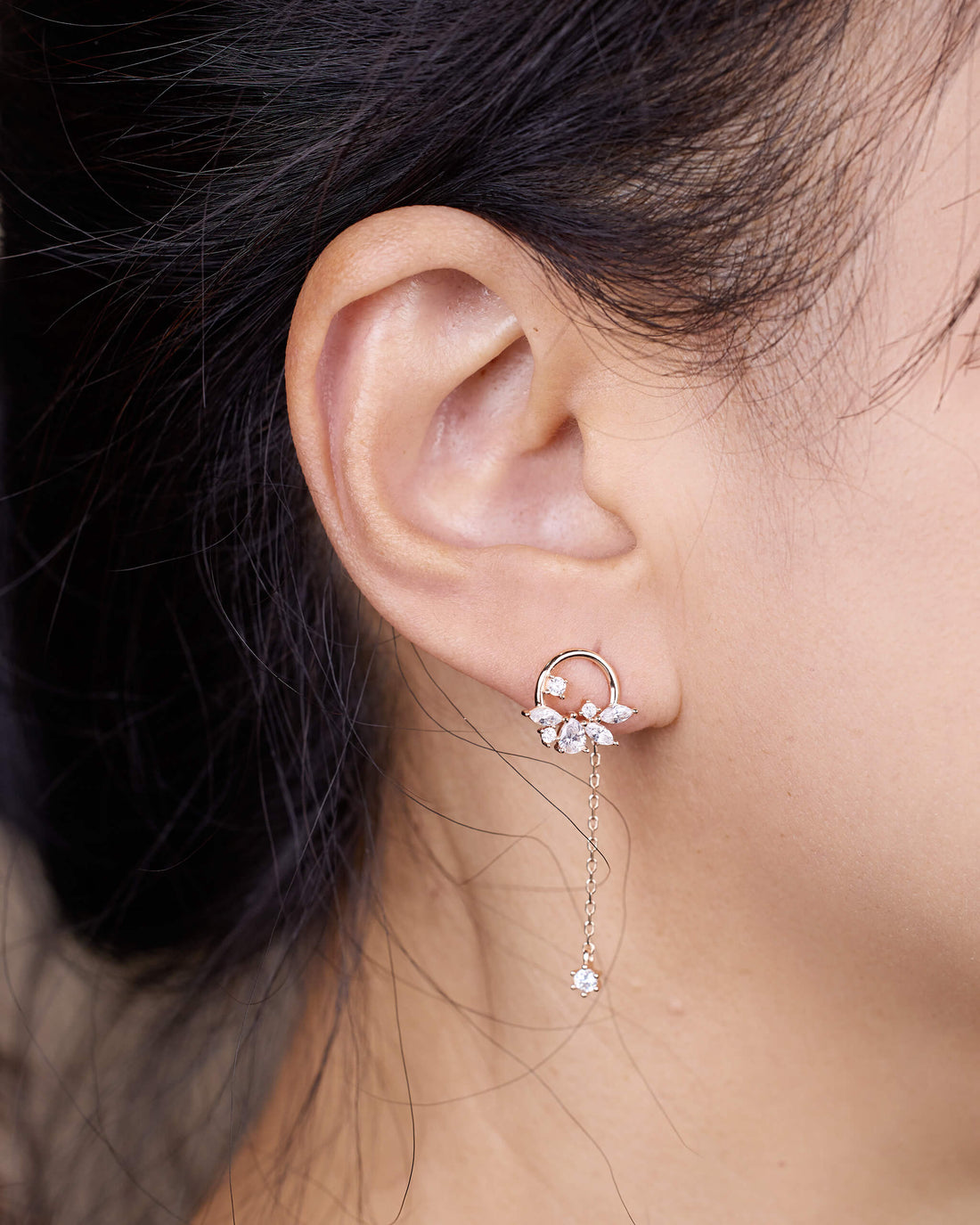 925 Silver Long Chain Butterfly Earrings - Jewelry And Store