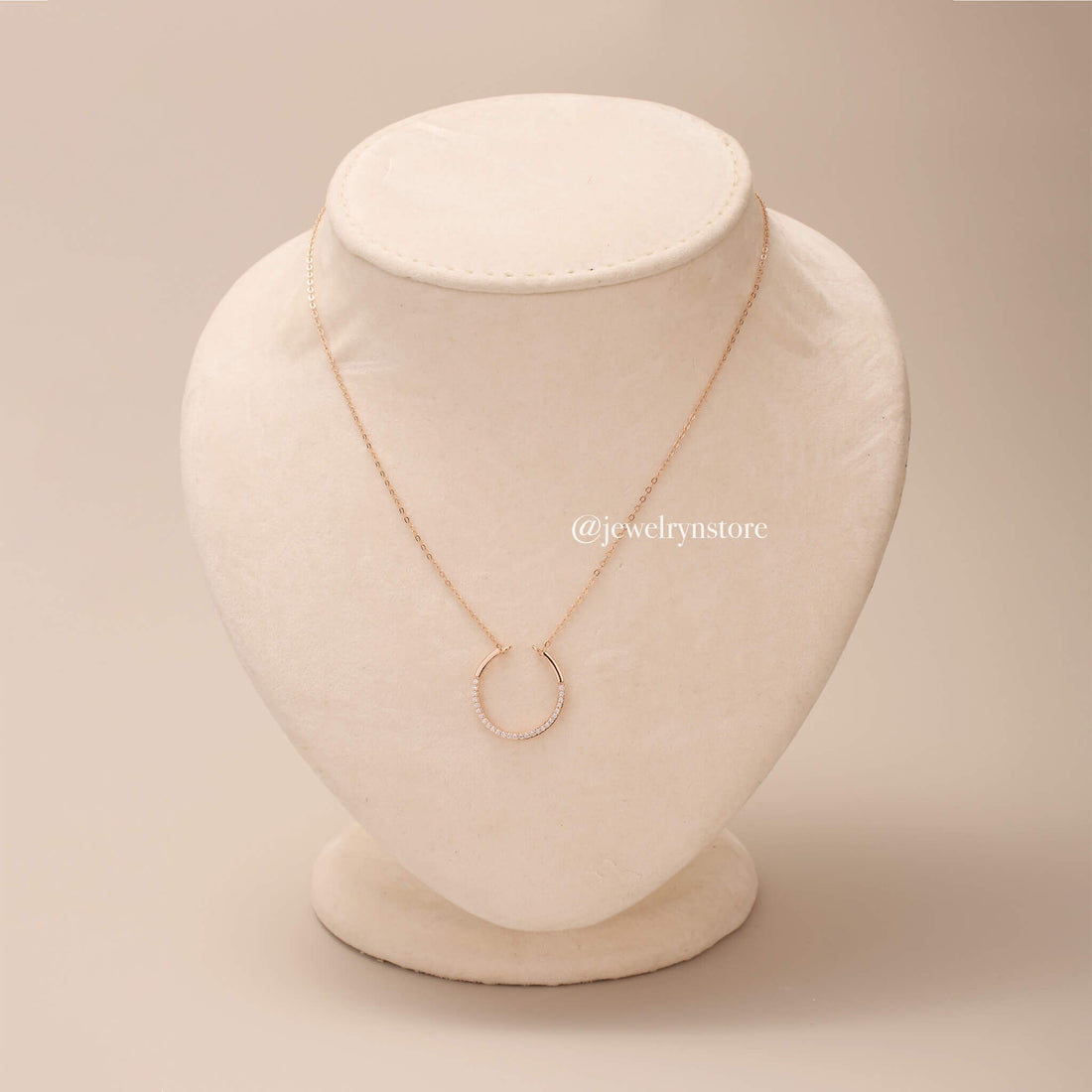 925 Silver Simple Circle Necklace