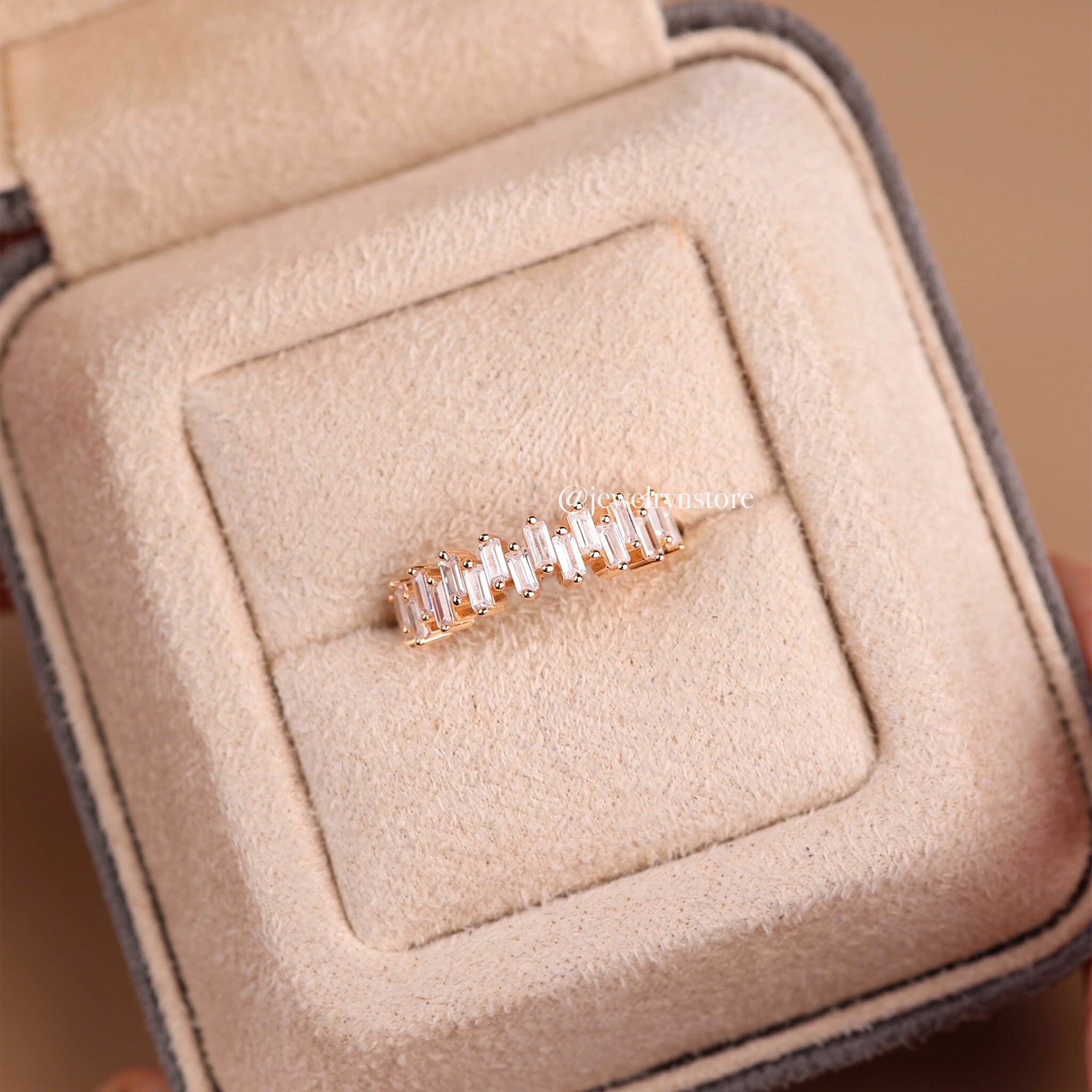 925 Silver Half-Eternity Ring