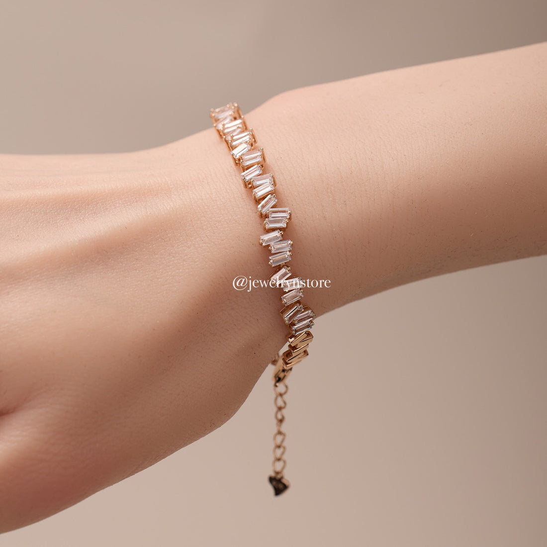925 Silver Baguette Tennis Bracelet - Jewelry And Store