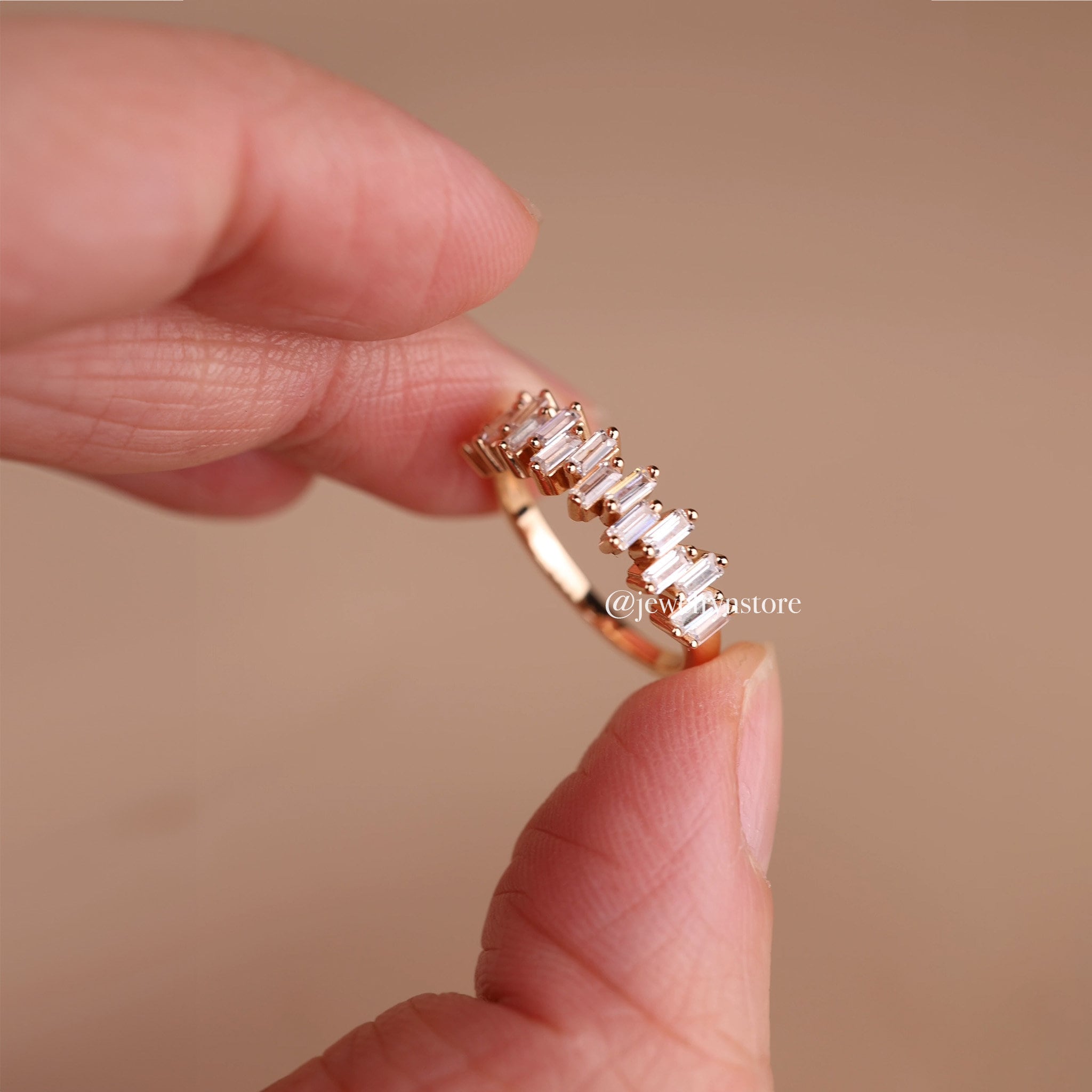 925 Silver Half-Eternity Ring