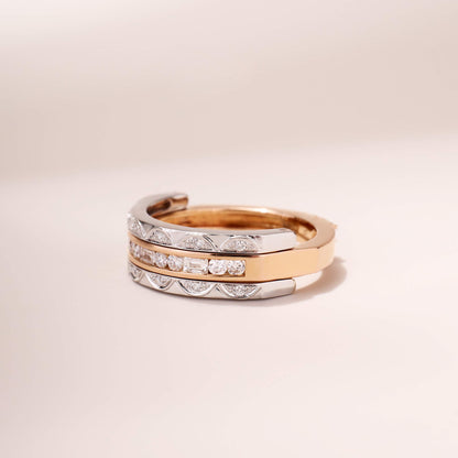 Two-Flips Diamond Ring（1 Rings with 6 Styles)