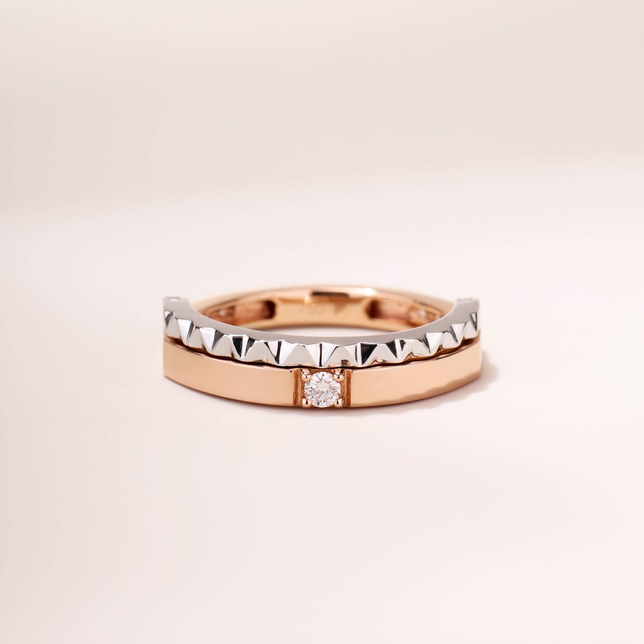 One - Flip Diamond and Sapphire Ring（1 Rings with 4 Styles) - Jewelry And Store
