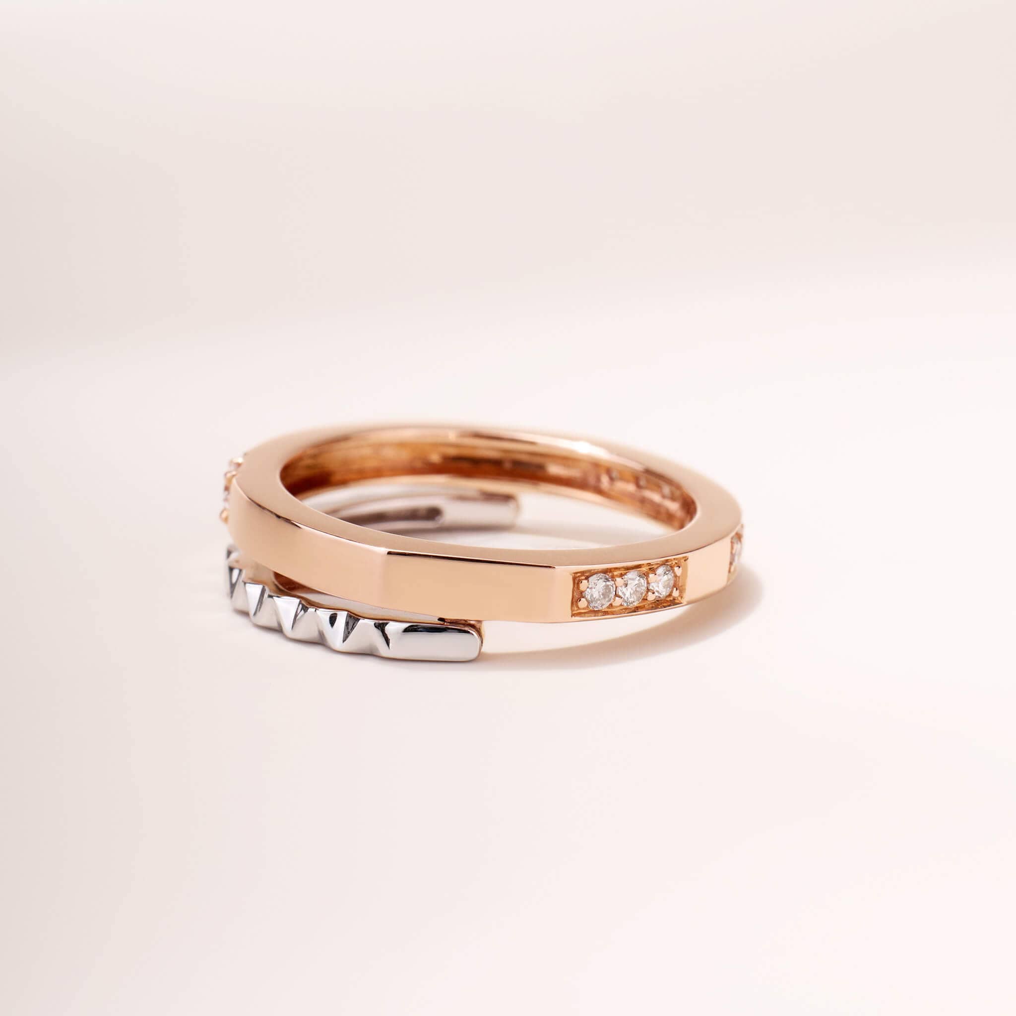 One - Flip Diamond and Sapphire Ring（1 Rings with 4 Styles) - Jewelry And Store