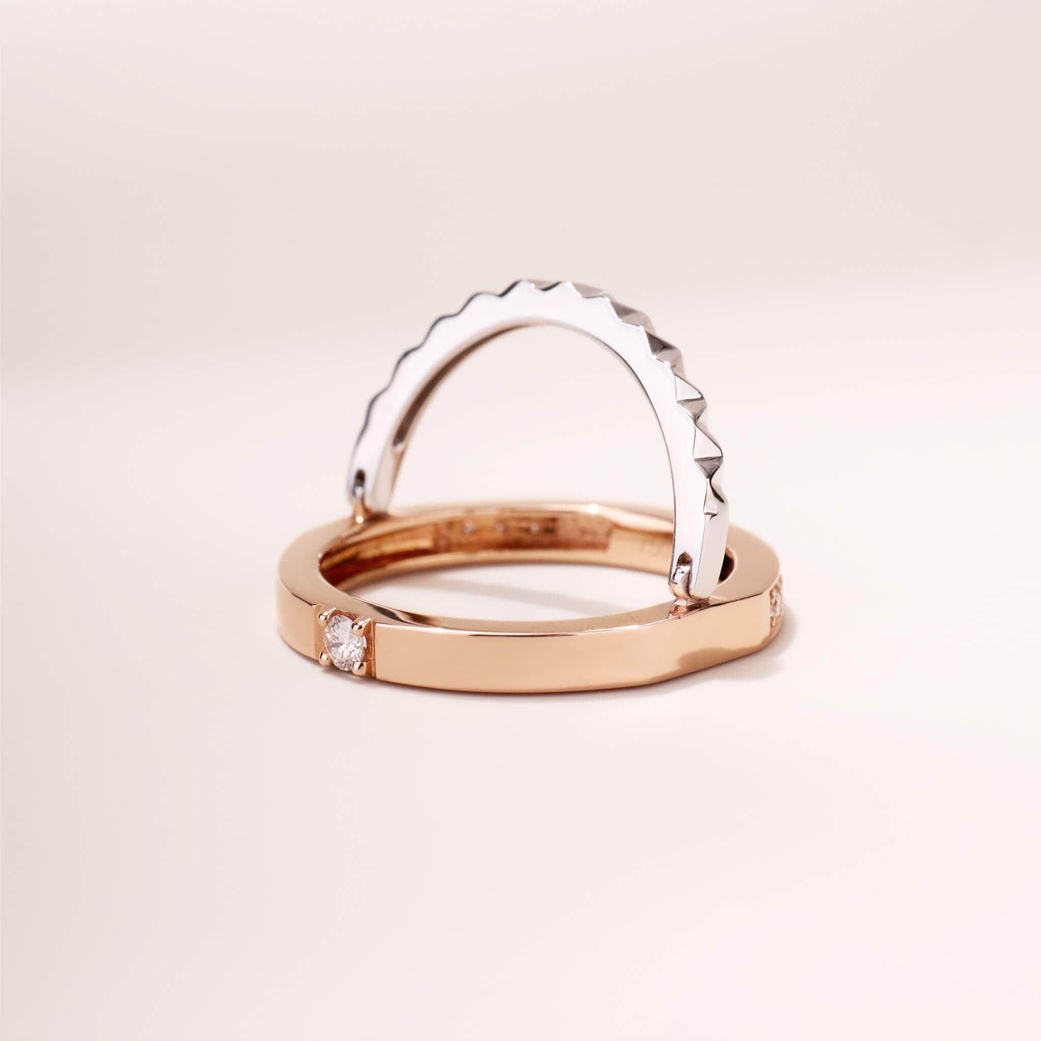One - Flip Diamond and Sapphire Ring（1 Rings with 4 Styles) - Jewelry And Store