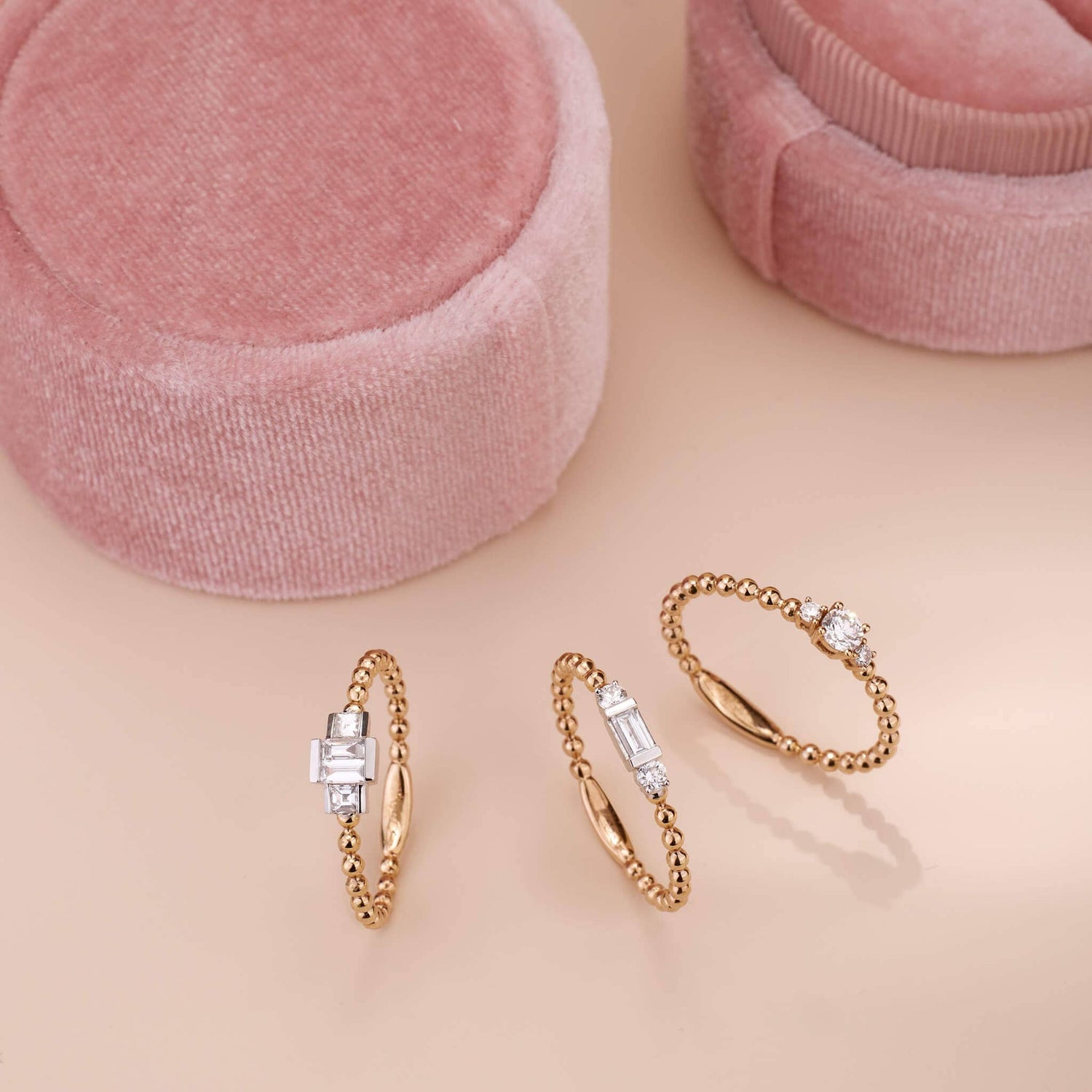 Baguette Diamond Ring in 18K Gold - Jewelry And Store
