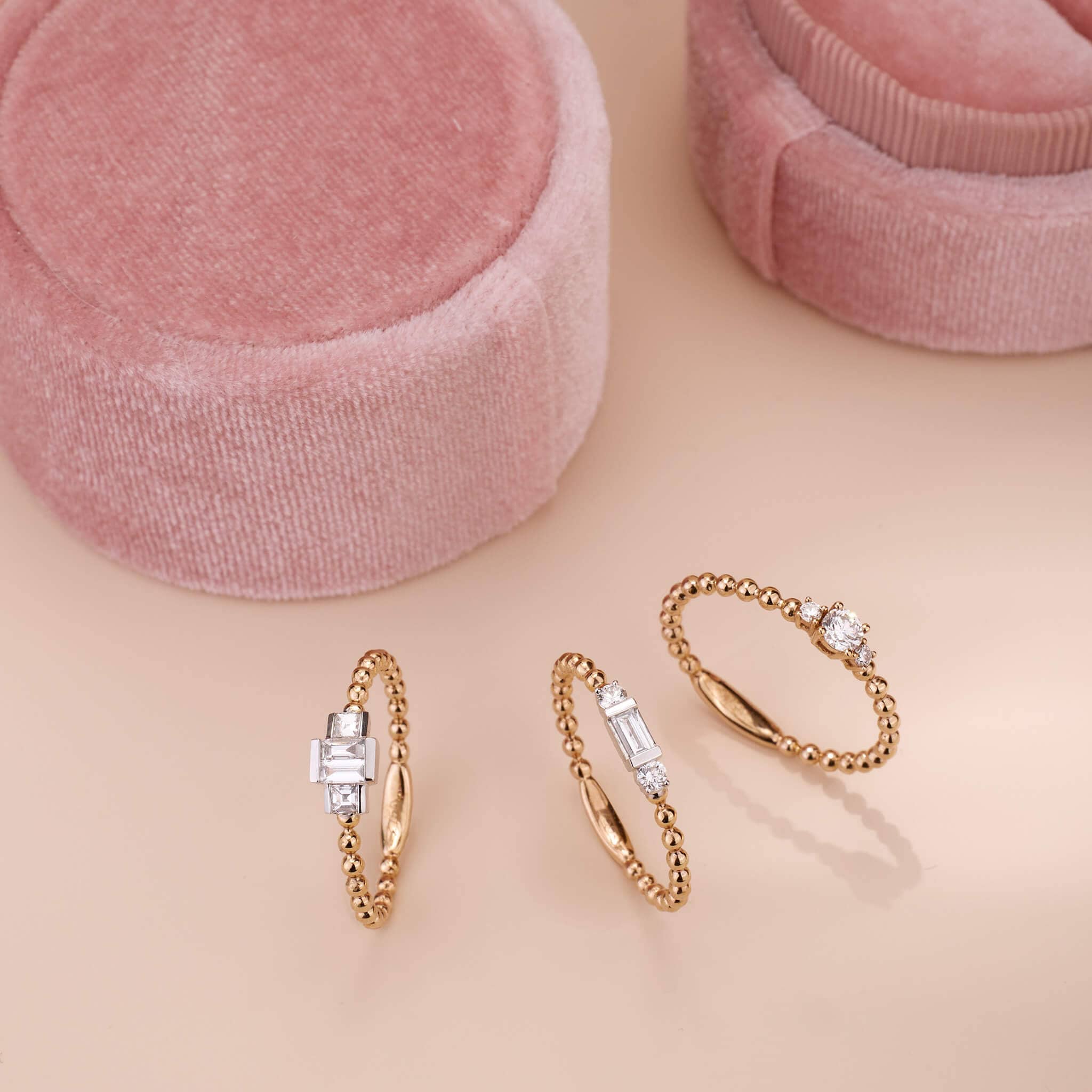 Baguette Diamond Ring in 18K Gold - Jewelry And Store