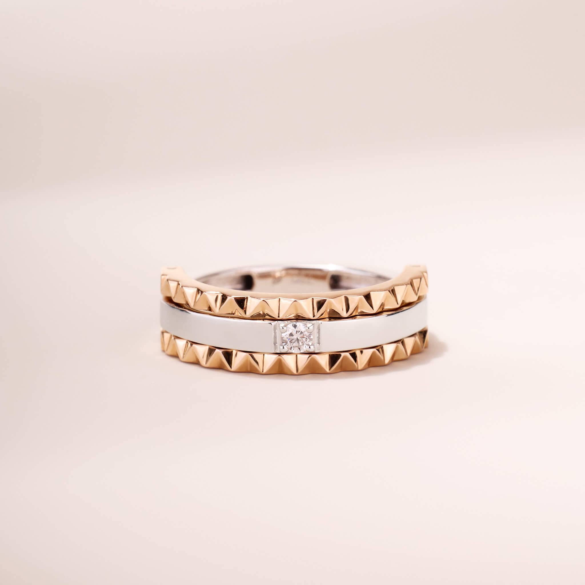 Two - Flips Diamond and Sapphire Ring（1 Rings with 6 Styles) - Jewelry And Store