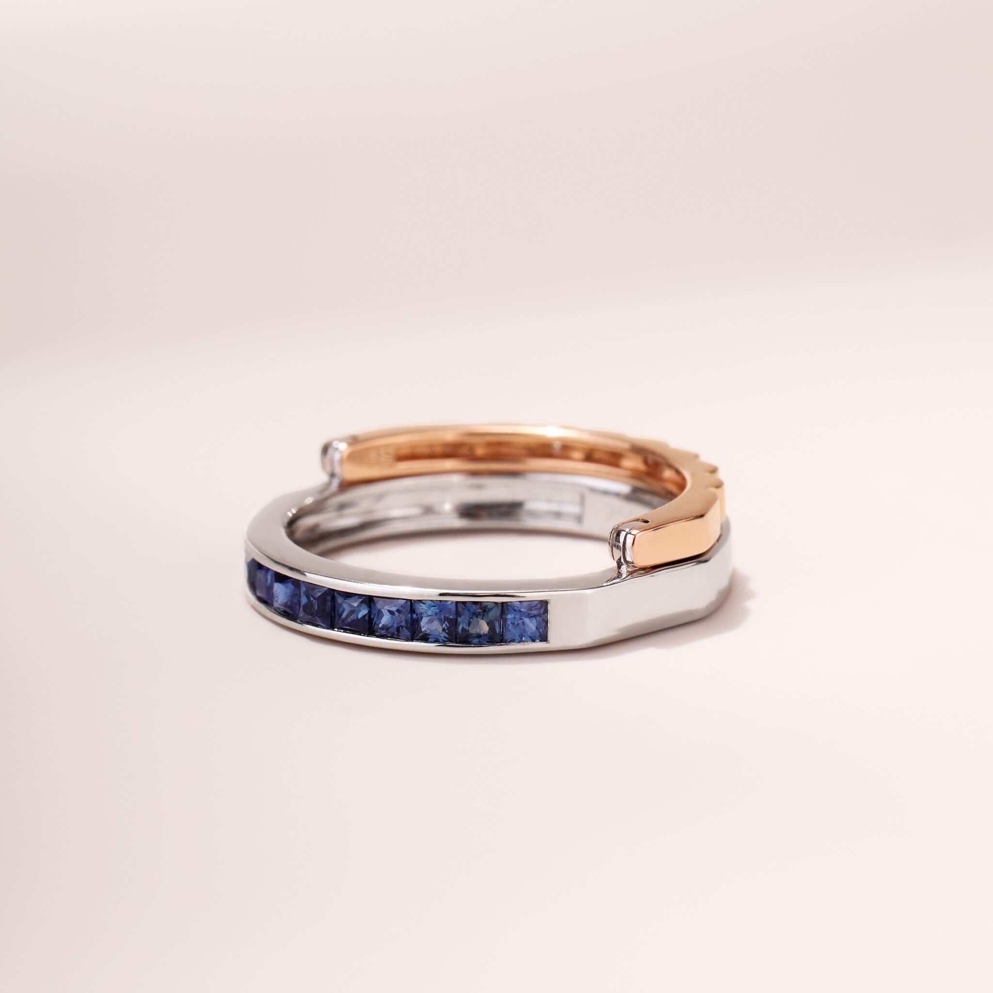 One - Flip Diamond and Sapphire Ring（1 Rings with 4 Styles) - Jewelry And Store