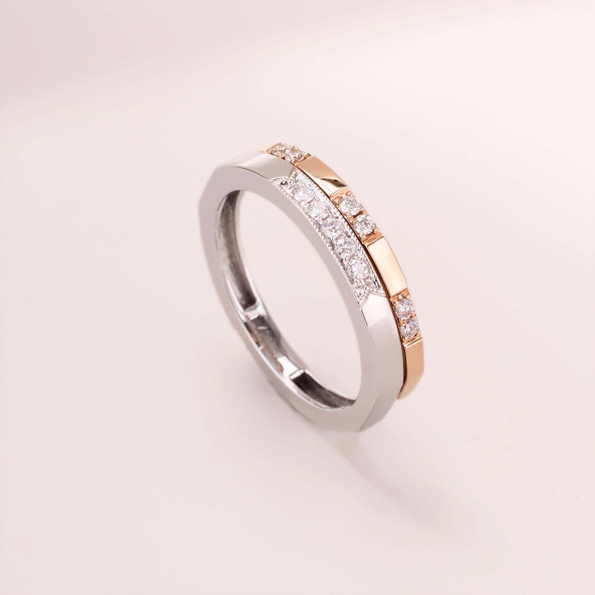One - Flip Diamond and Sapphire Ring（1 Rings with 4 Styles) - Jewelry And Store
