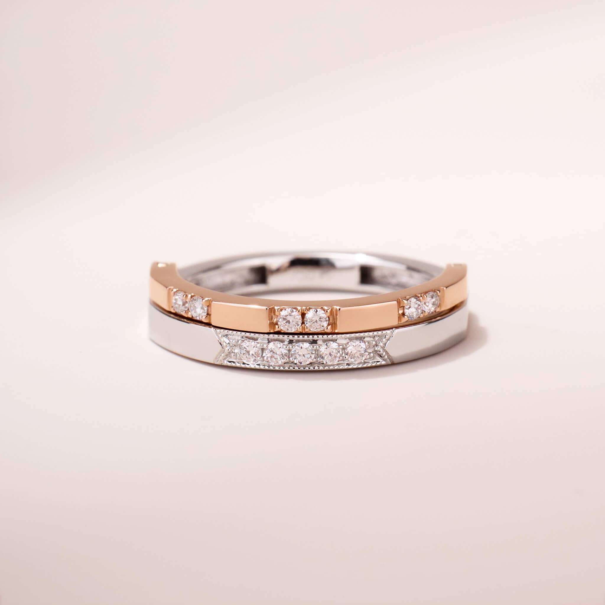 One - Flip Diamond and Sapphire Ring（1 Rings with 4 Styles) - Jewelry And Store