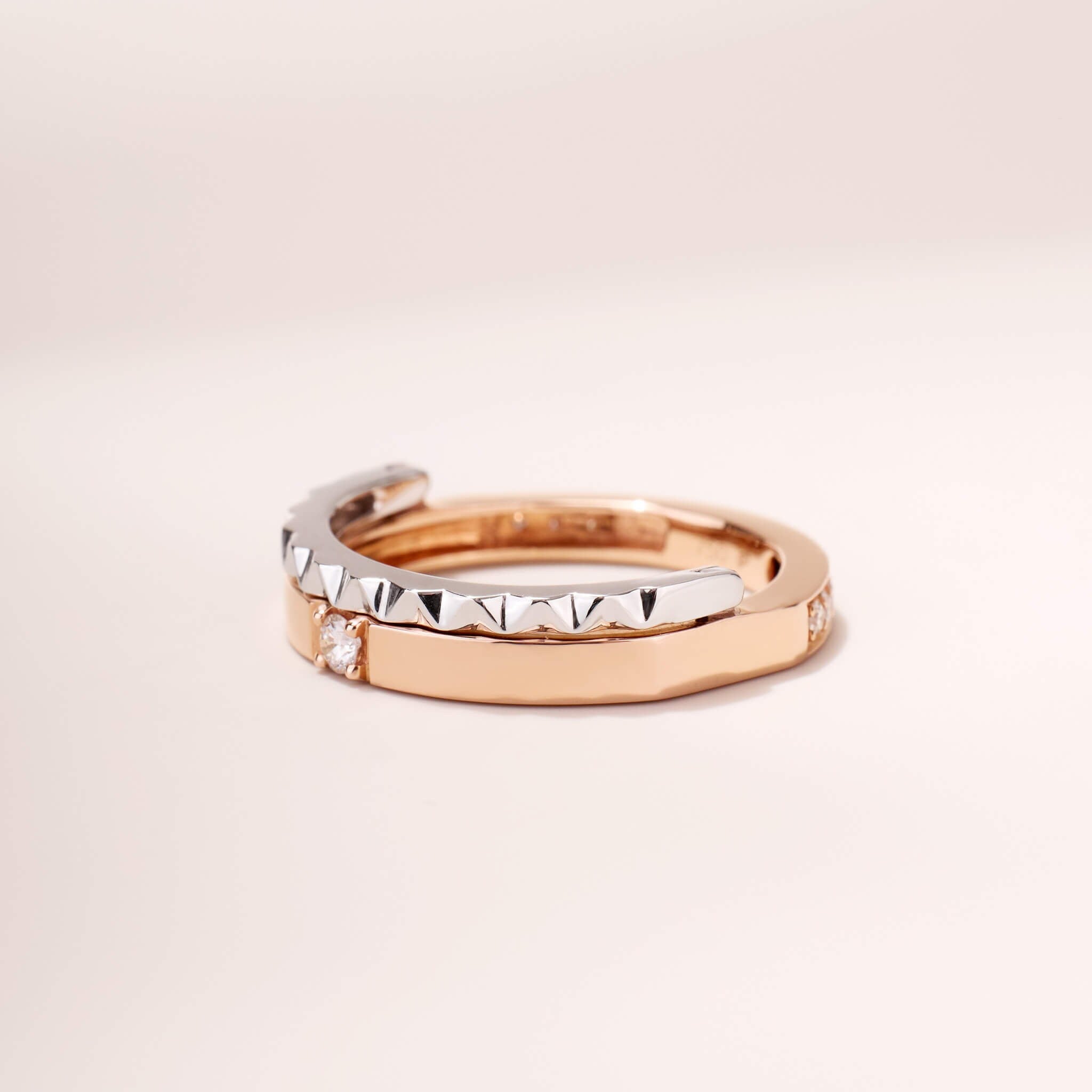 One - Flip Diamond and Sapphire Ring（1 Rings with 4 Styles) - Jewelry And Store