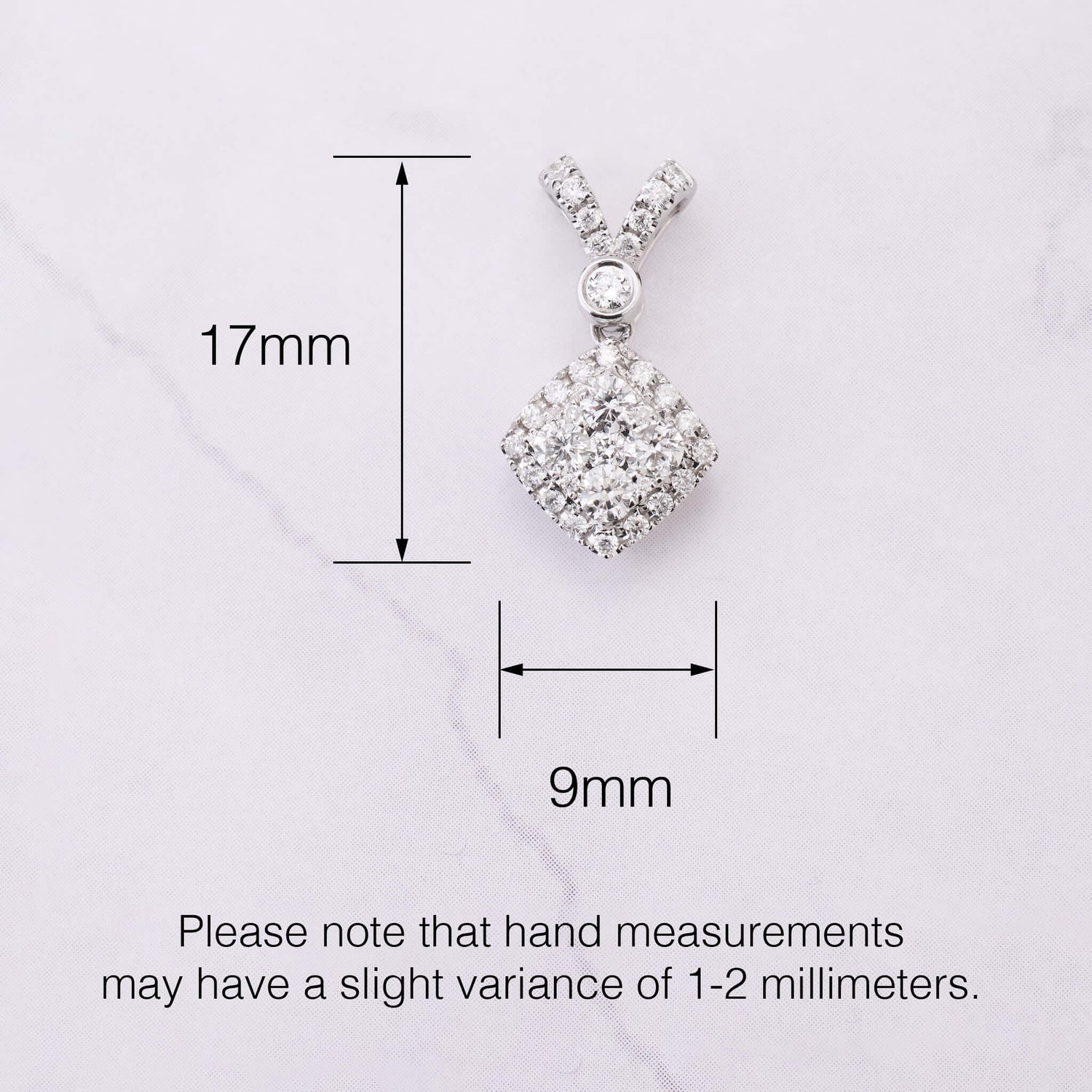0.51 ct.tw. Natural Diamond Pendant in 14K Gold - Jewelry And Store