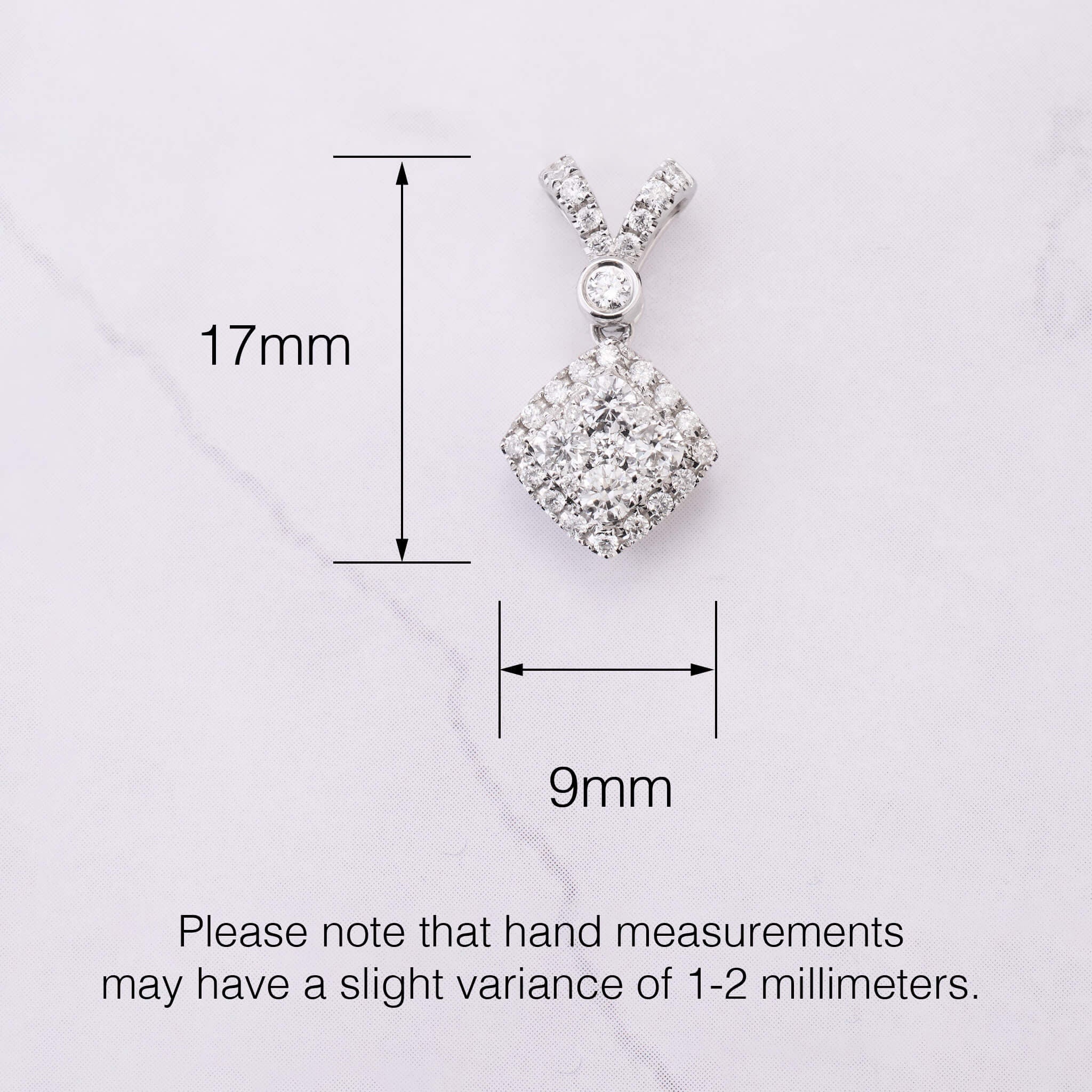 0.51 ct.tw. Natural Diamond Pendant in 14K Gold - Jewelry And Store