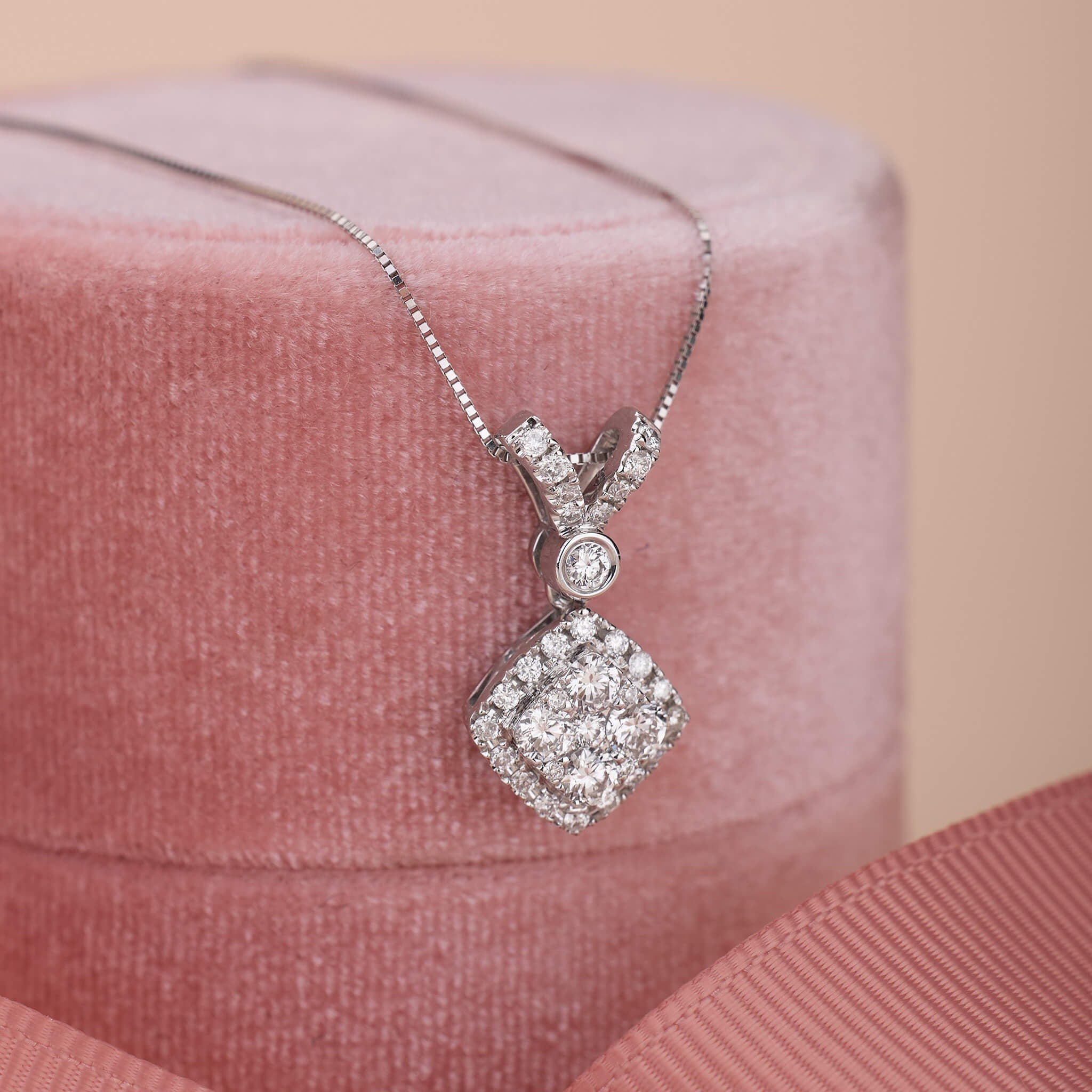 0.51 ct.tw. Natural Diamond Pendant in 14K Gold - Jewelry And Store