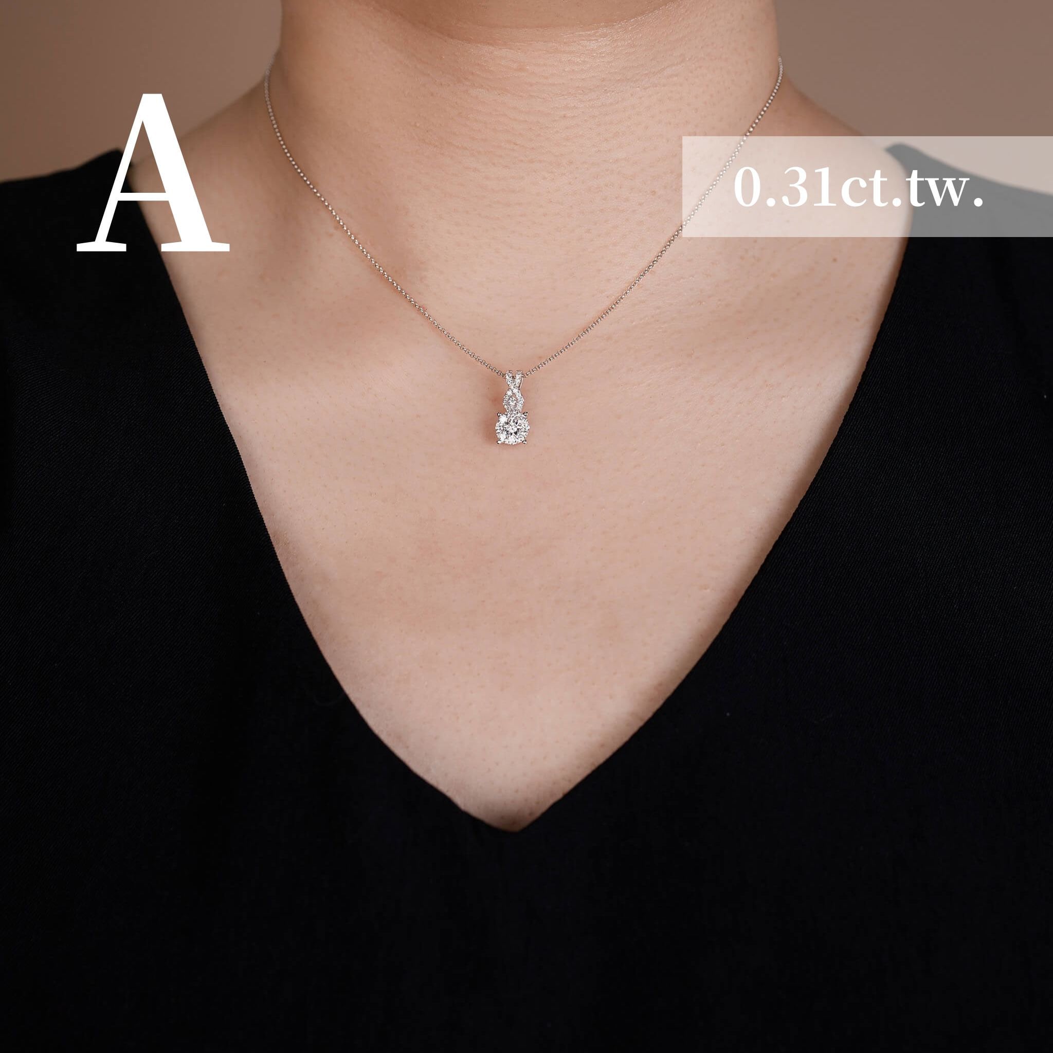 18K Gold Minimalist Infinity Natural Diamond Pendant - Jewelry And Store