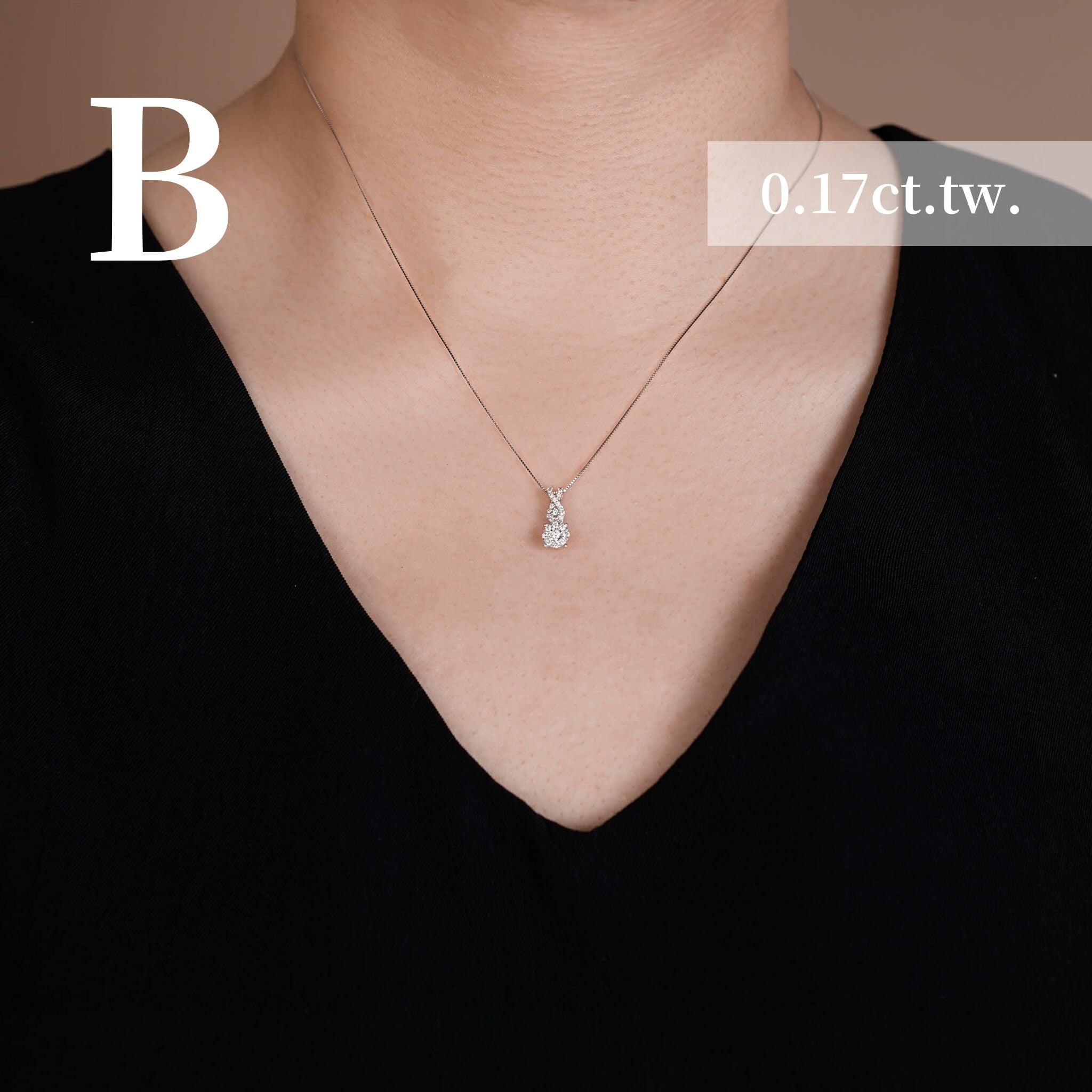18K Gold Minimalist Infinity Natural Diamond Pendant - Jewelry And Store