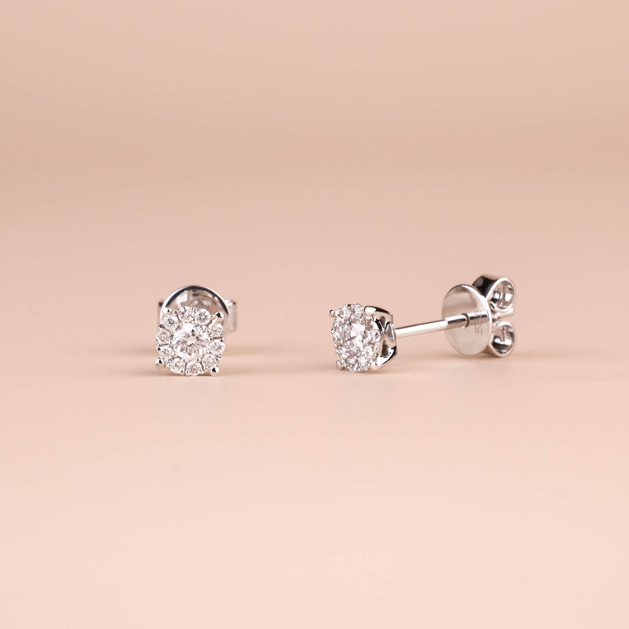 Classic Diamond Cluster Earrings - Jewelry And Store