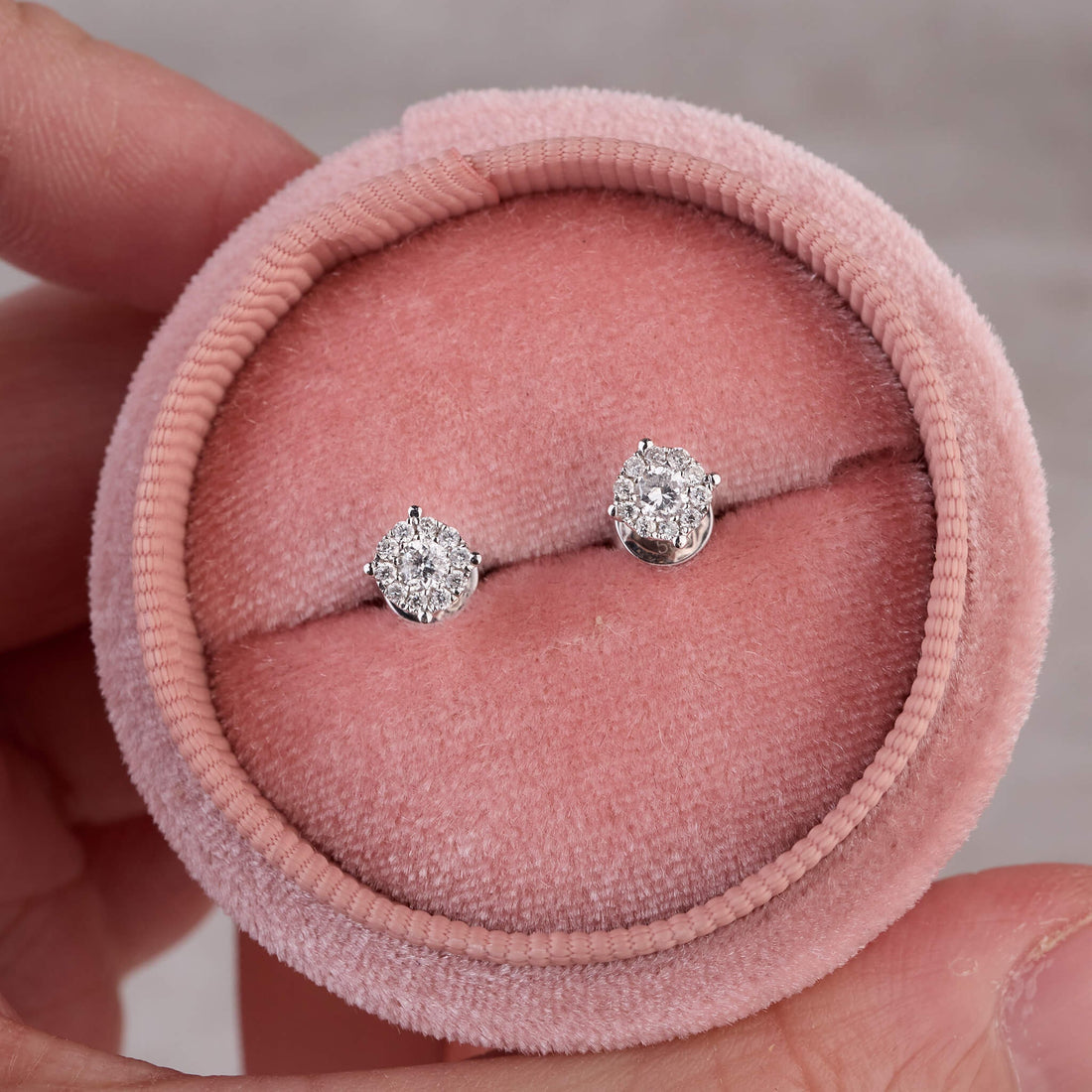 Classic Diamond Cluster Earrings - Jewelry And Store