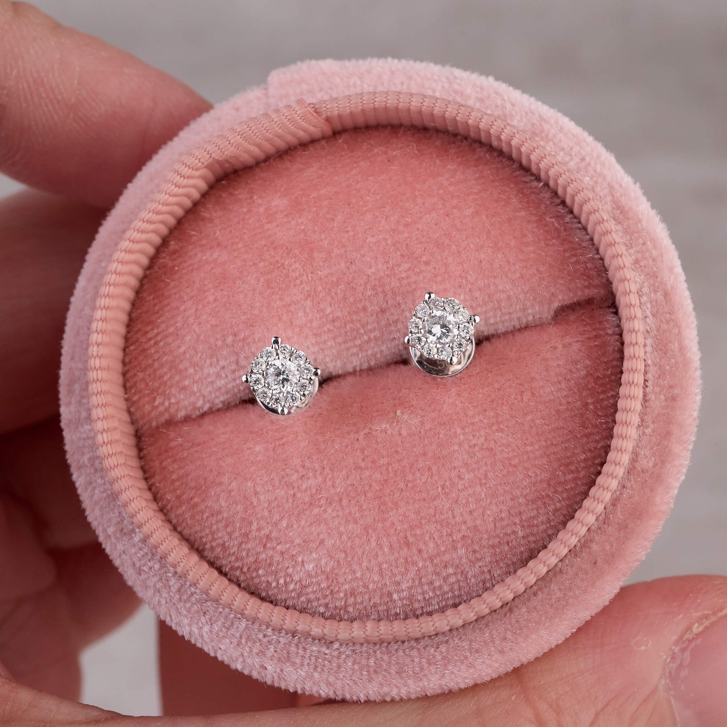 Classic Diamond Cluster Earrings - Jewelry And Store