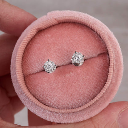 Classic Diamond Cluster Earrings - Jewelry And Store