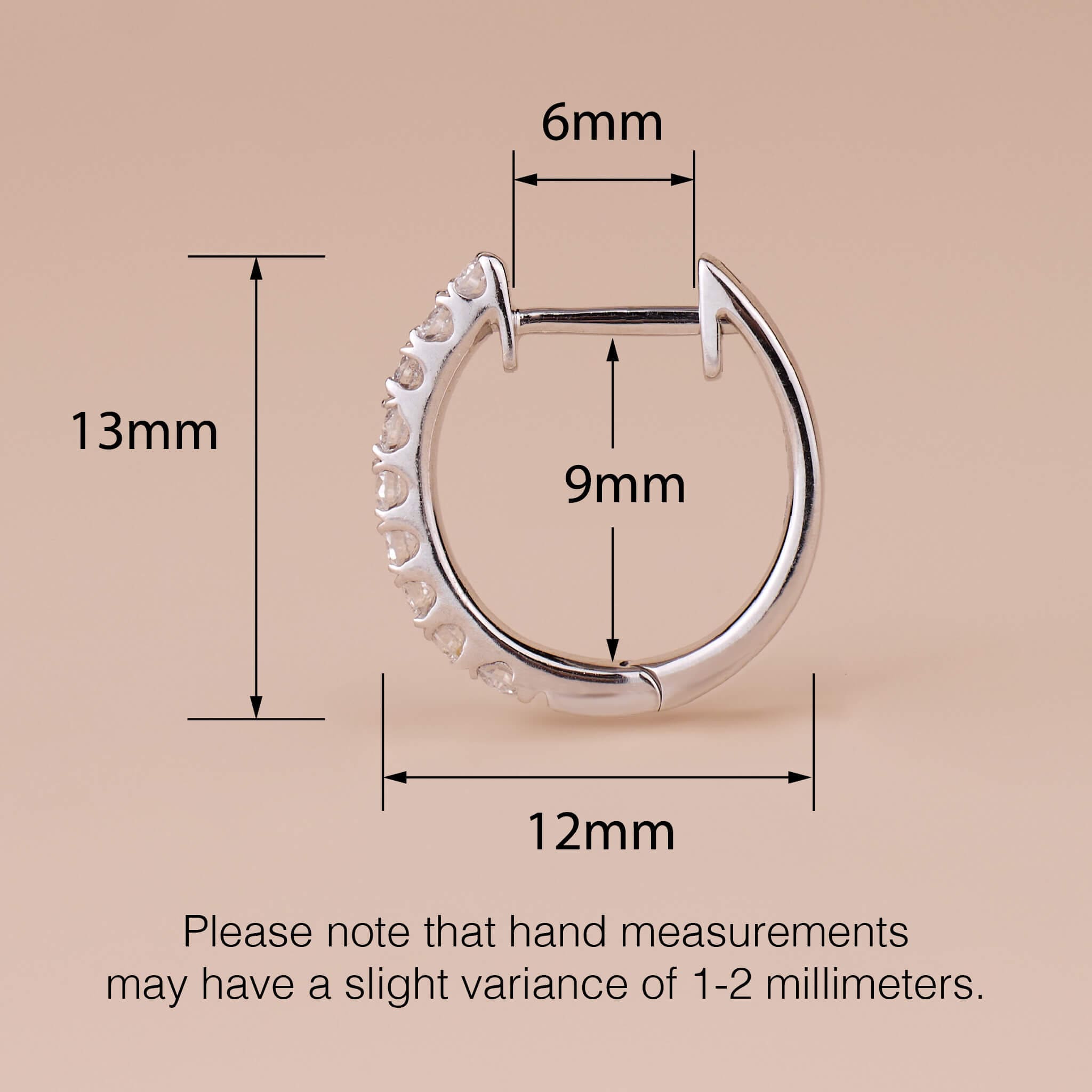 Classic Diamond Huggie Hoop Earrings - Jewelry And Store