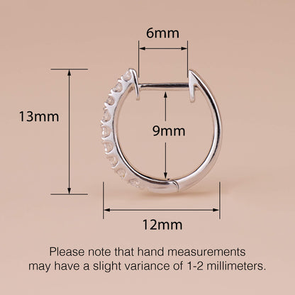 Classic Diamond Huggie Hoop Earrings - Jewelry And Store