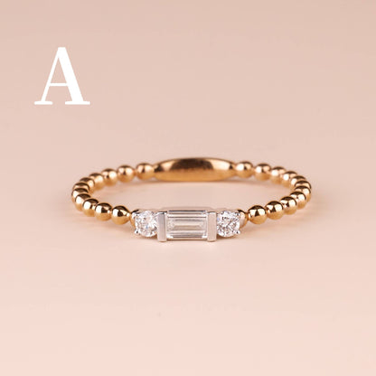 Baguette Diamond Ring in 18K Gold - Jewelry And Store