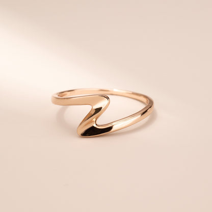 925 Silver Minimalist Wavy Ring