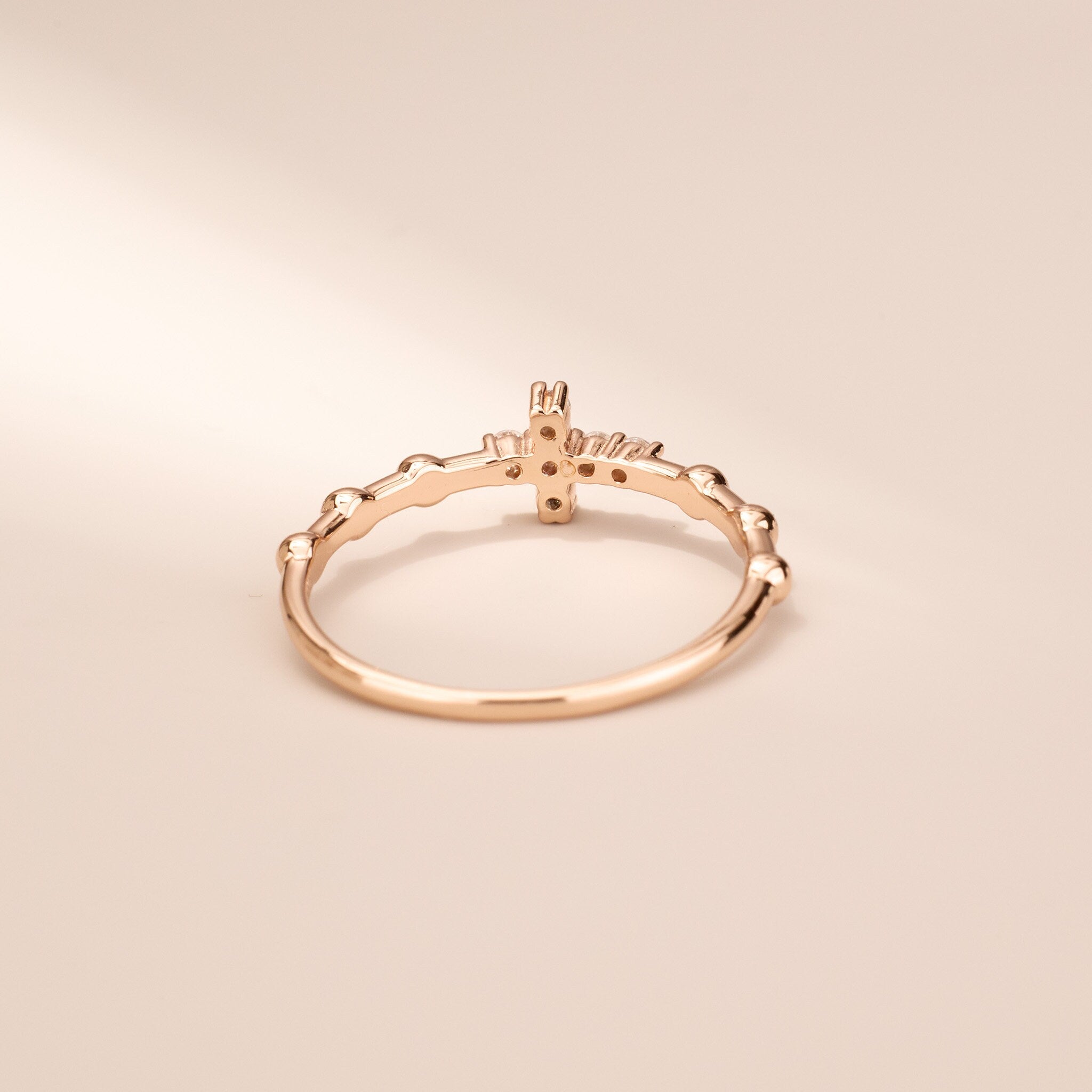 925 Silver Minimalist Cross Ring