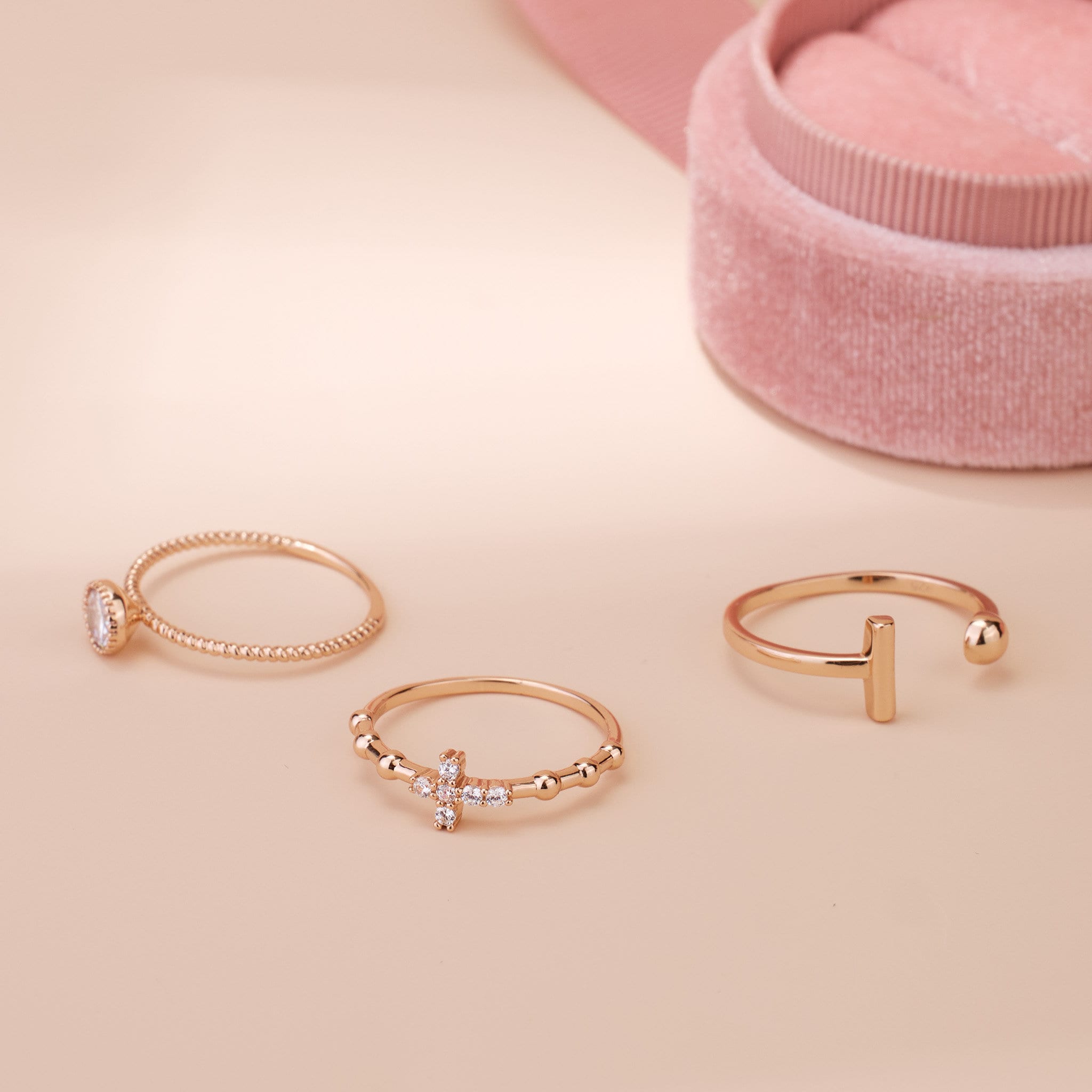 925 Silver Minimalist Cross Ring