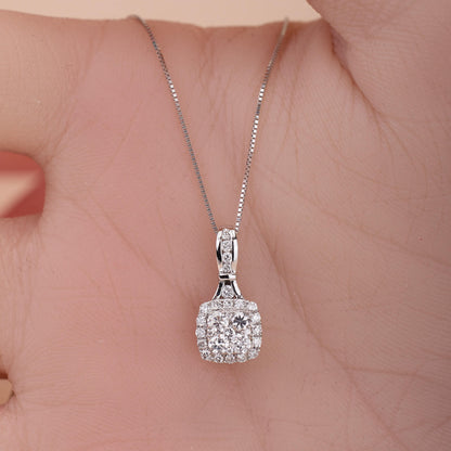 0.49 ct.tw. Natural Diamond Pendant in 14K Gold - Jewelry And Store