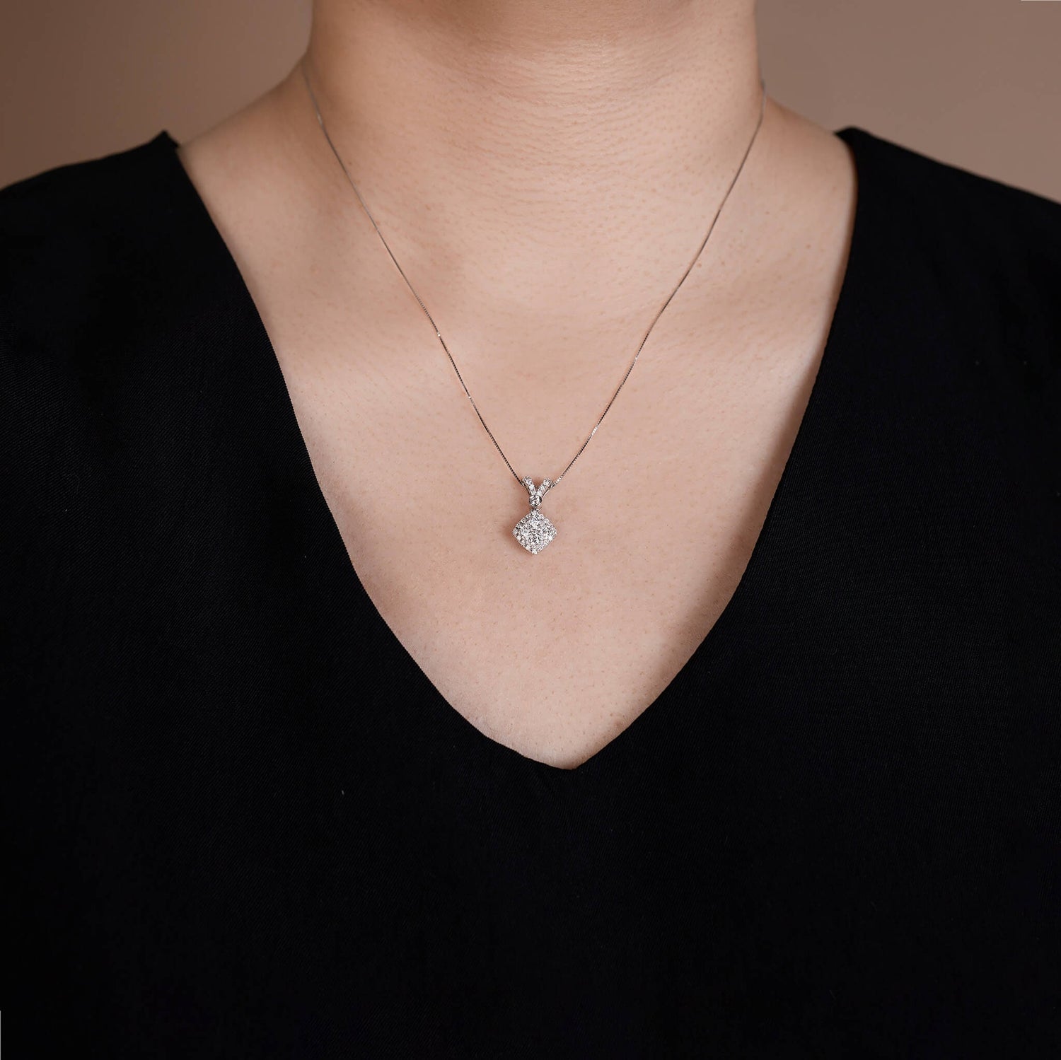 0.51 ct.tw. Natural Diamond Pendant in 14K Gold - Jewelry And Store