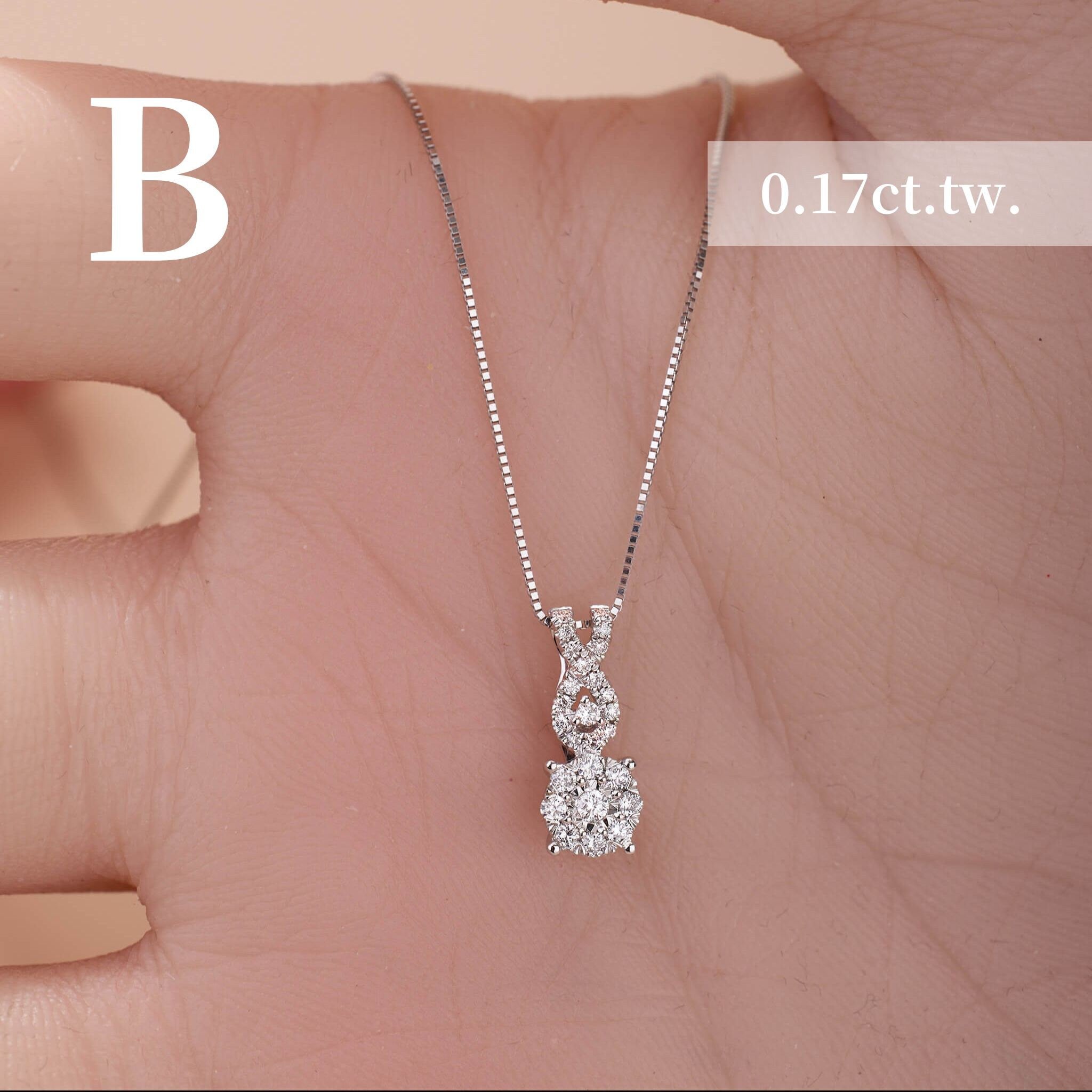 18K Gold Minimalist Infinity Natural Diamond Pendant - Jewelry And Store