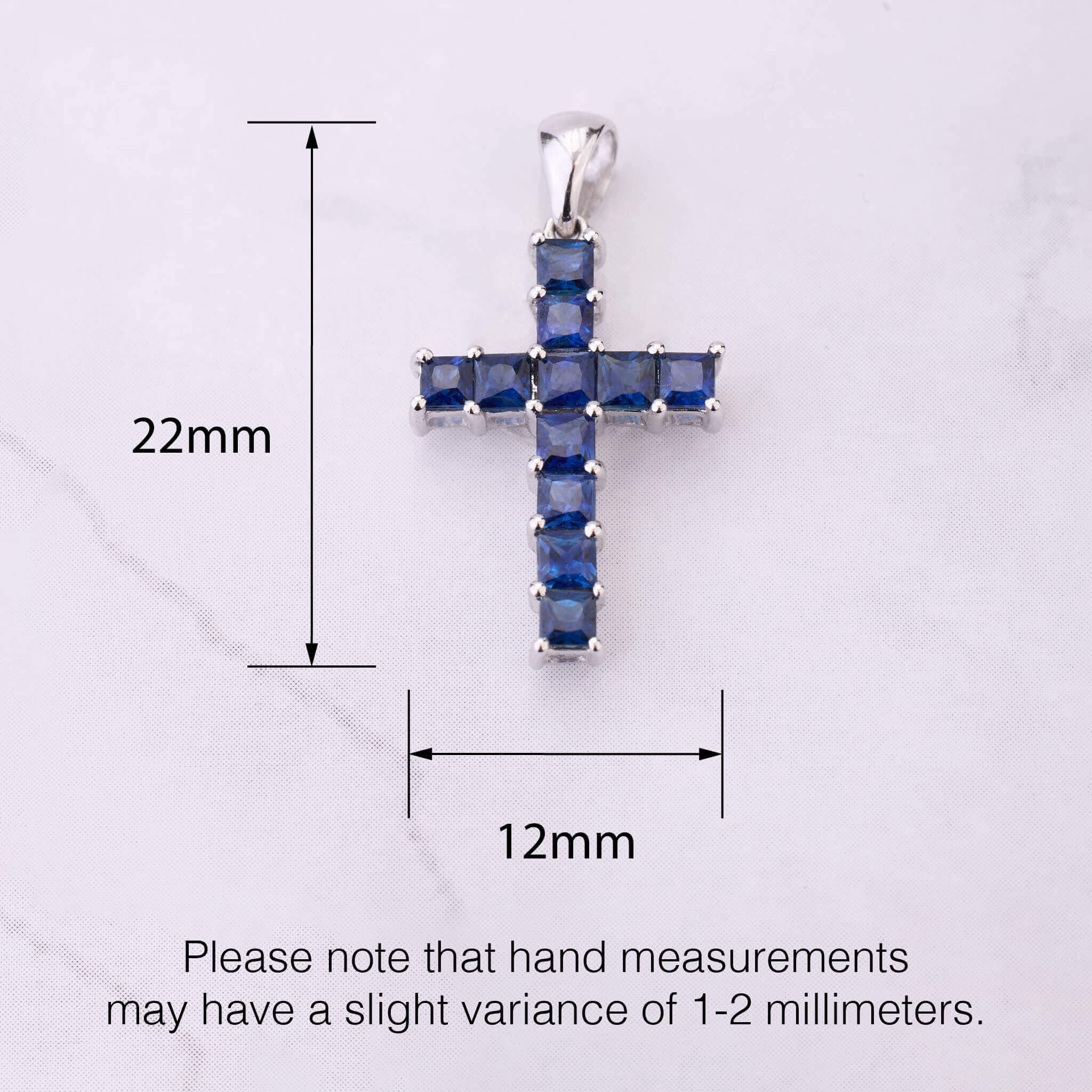 18K Gold Classic Natural Ruby Cross Pendant - Jewelry And Store