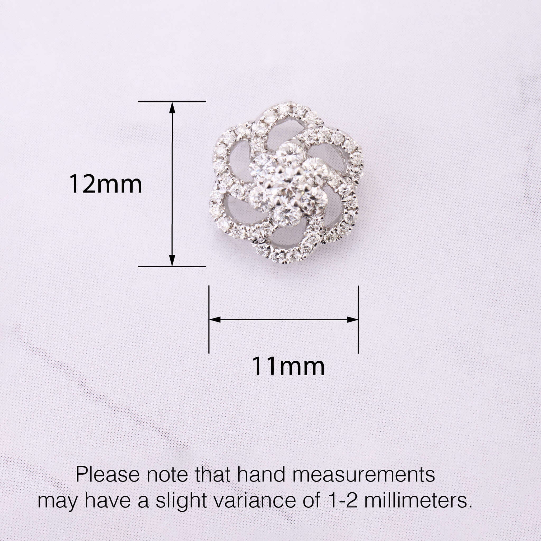 0.46 ct.tw. Natural Diamond Camelia Pendant in 14K Gold - Jewelry And Store
