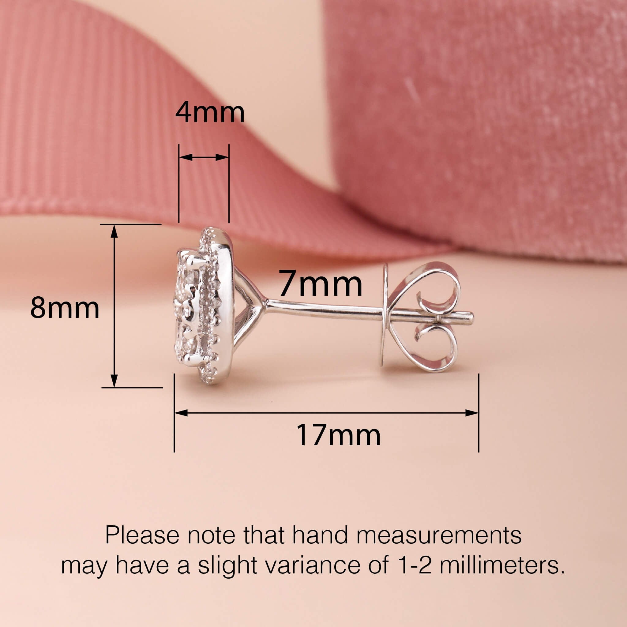 1.06 ct.tw. Diamond Halo Earrings - Jewelry And Store