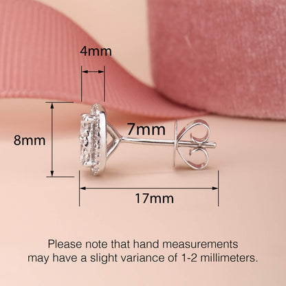1.06 ct.tw. Diamond Halo Earrings - Jewelry And Store